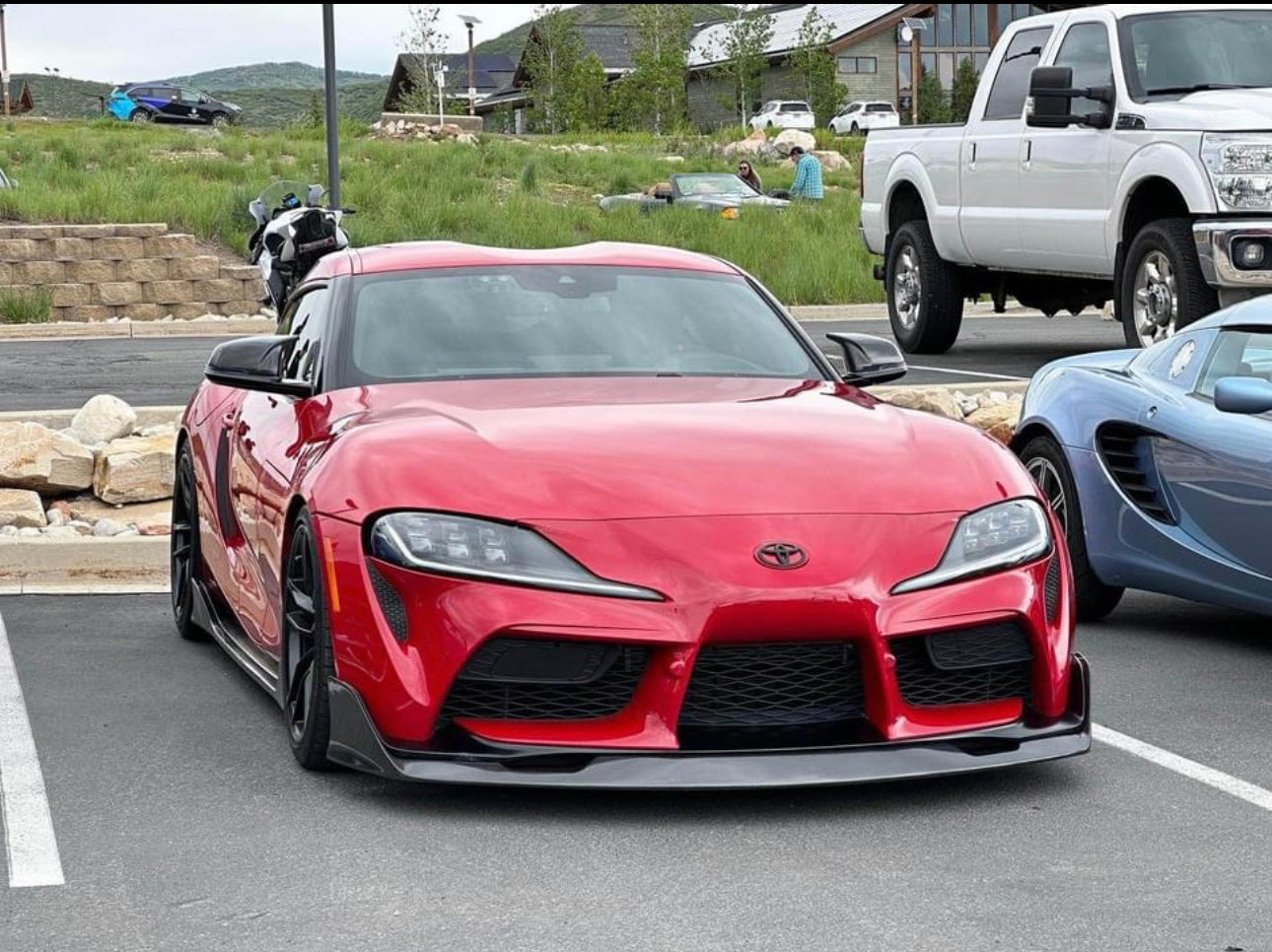 AG style Carbon Fiber Front Bumper Lip - Supra A90/A91