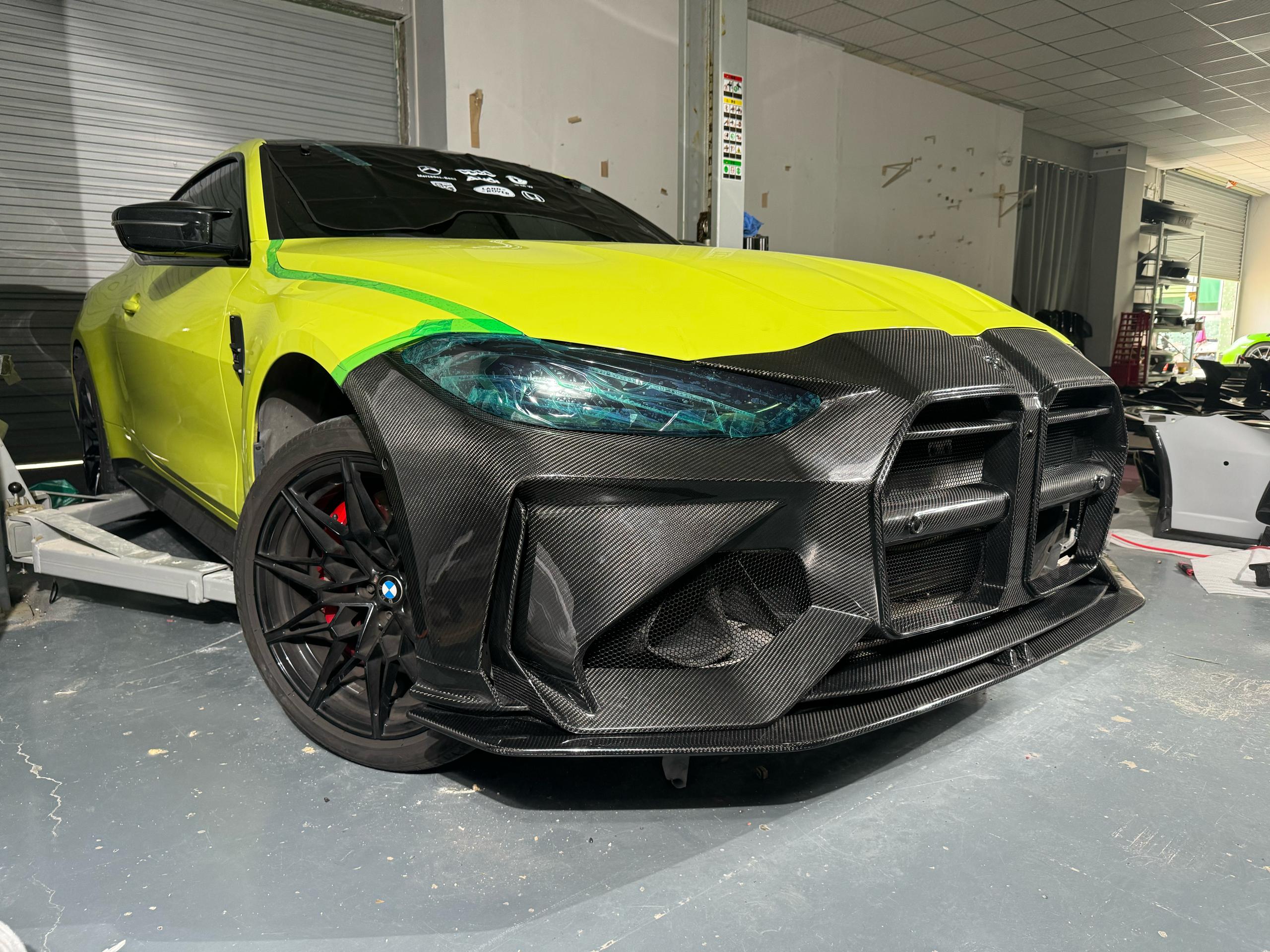 Carbon Fiber AD Style Front Bumper With Front Lip - BMW G80 M3/G82/G83 M4