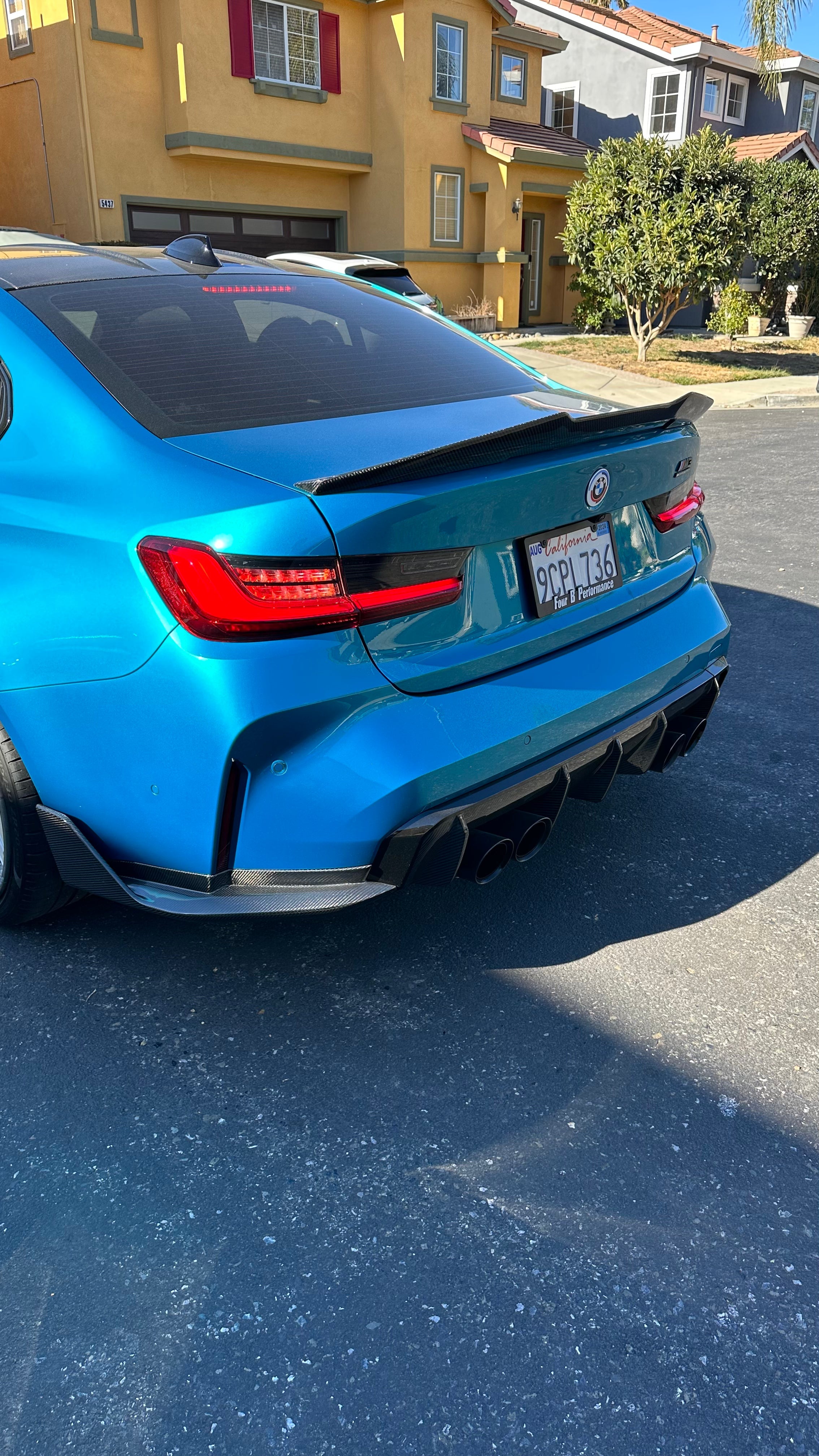 M Performance Style Carbon Fiber Rear Canard Splitters - BMW G80 M3 & G82 / G83 M4