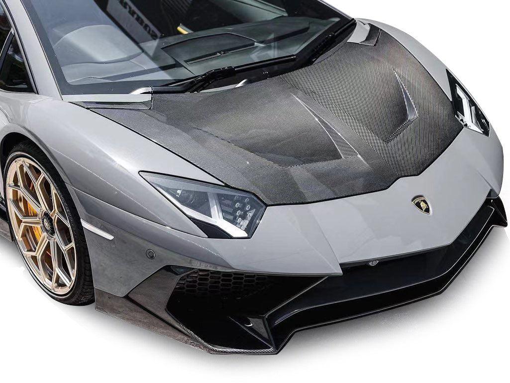 1016 Style Carbon Fiber Front Hood - Lamborghini Aventador