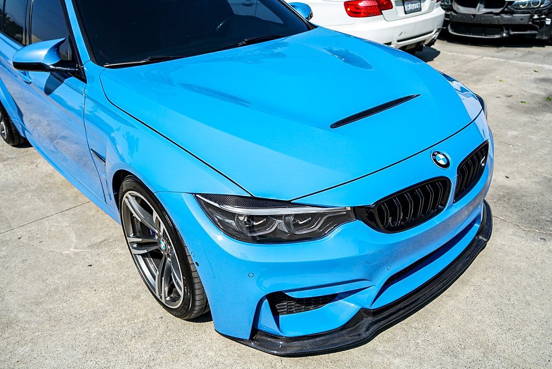 V Style Carbon Fiber Front Lip - BMW F80 M3 & F82 / F83 M4