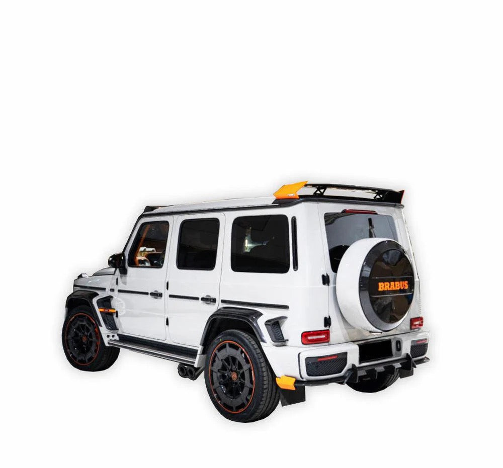 BRB G900 Style Carbon Fiber Illuminated Exhaust Tips Set - G Wagon W464 G350 & G500 & G63