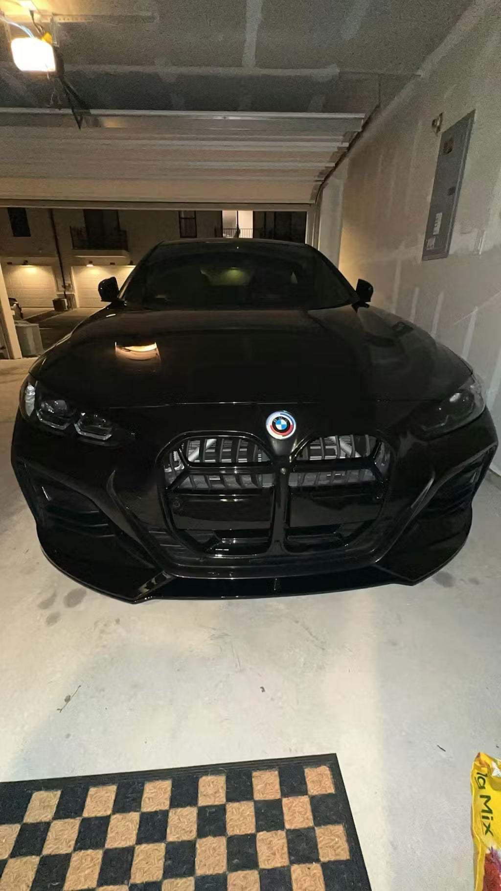 AC Style Gloss Black Front Splitter Lip - BMW 4 Series G22 / G23 M Sport