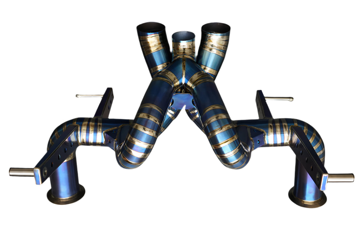 Titanium Straight Pipe Exhaust System - Lamborghini Aventador S LP740-4 6.5L V12 2016-2021