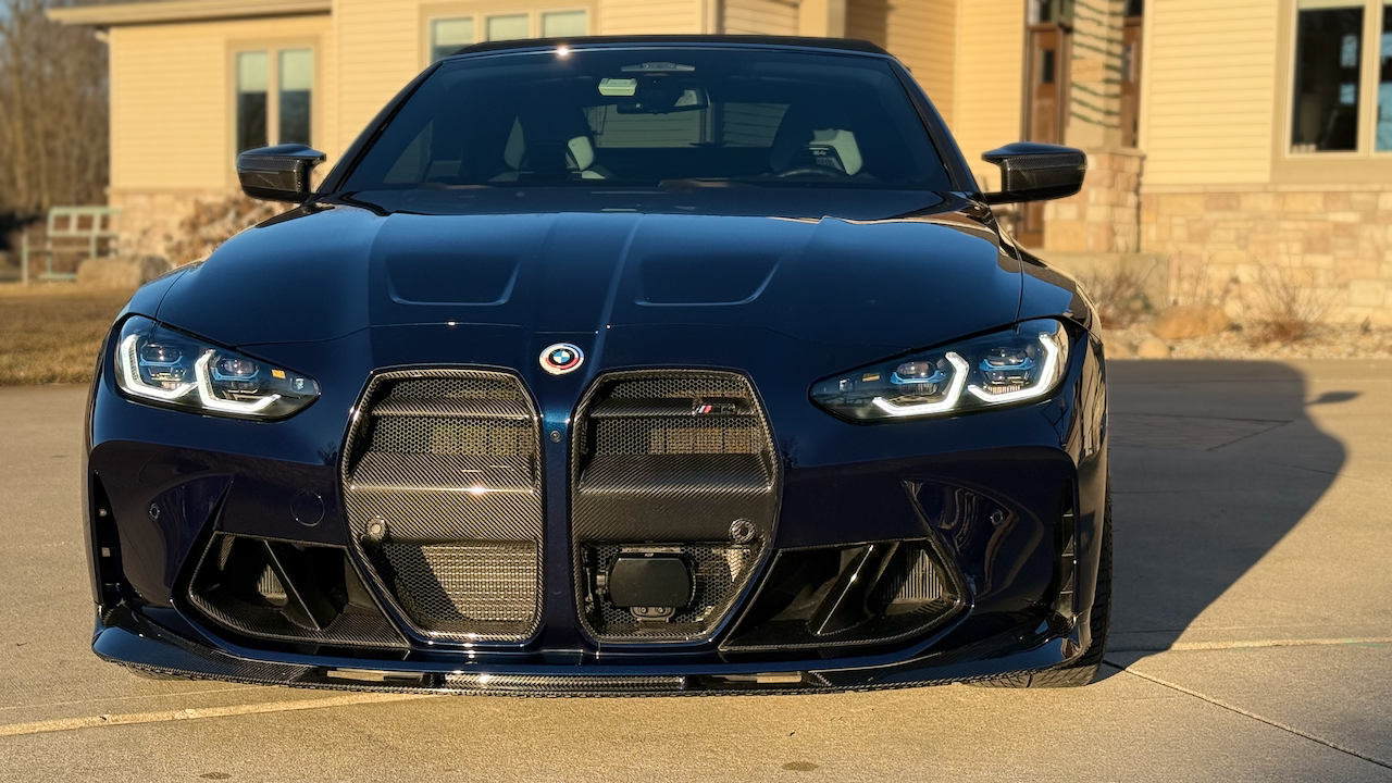 3D Style Dry Carbon Fiber Front Lip w/ Installed by OEM Mounting points - BMW G80 M3 & G82 / G83 M4