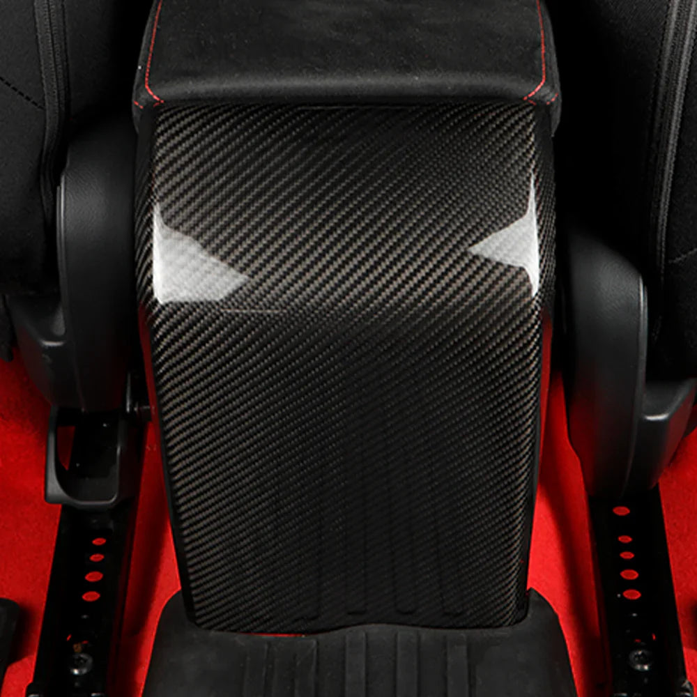 Carbon Fiber Armrest Rear Kick Protection Cover Trim - Honda Civic 11th Gen Type R FL5