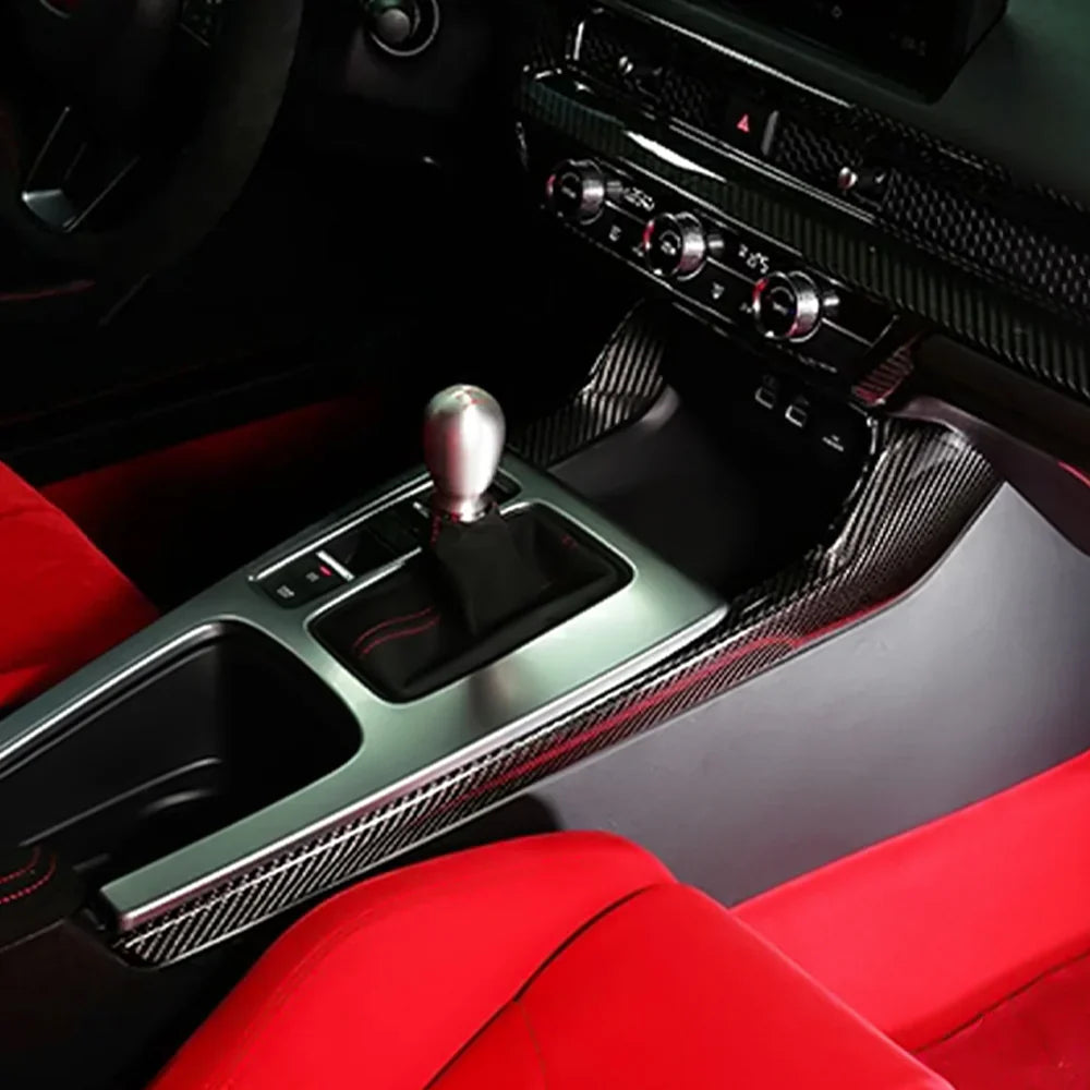 Carbon Fiber Central Console Side Trim - Honda Civic Type R FL5 23+