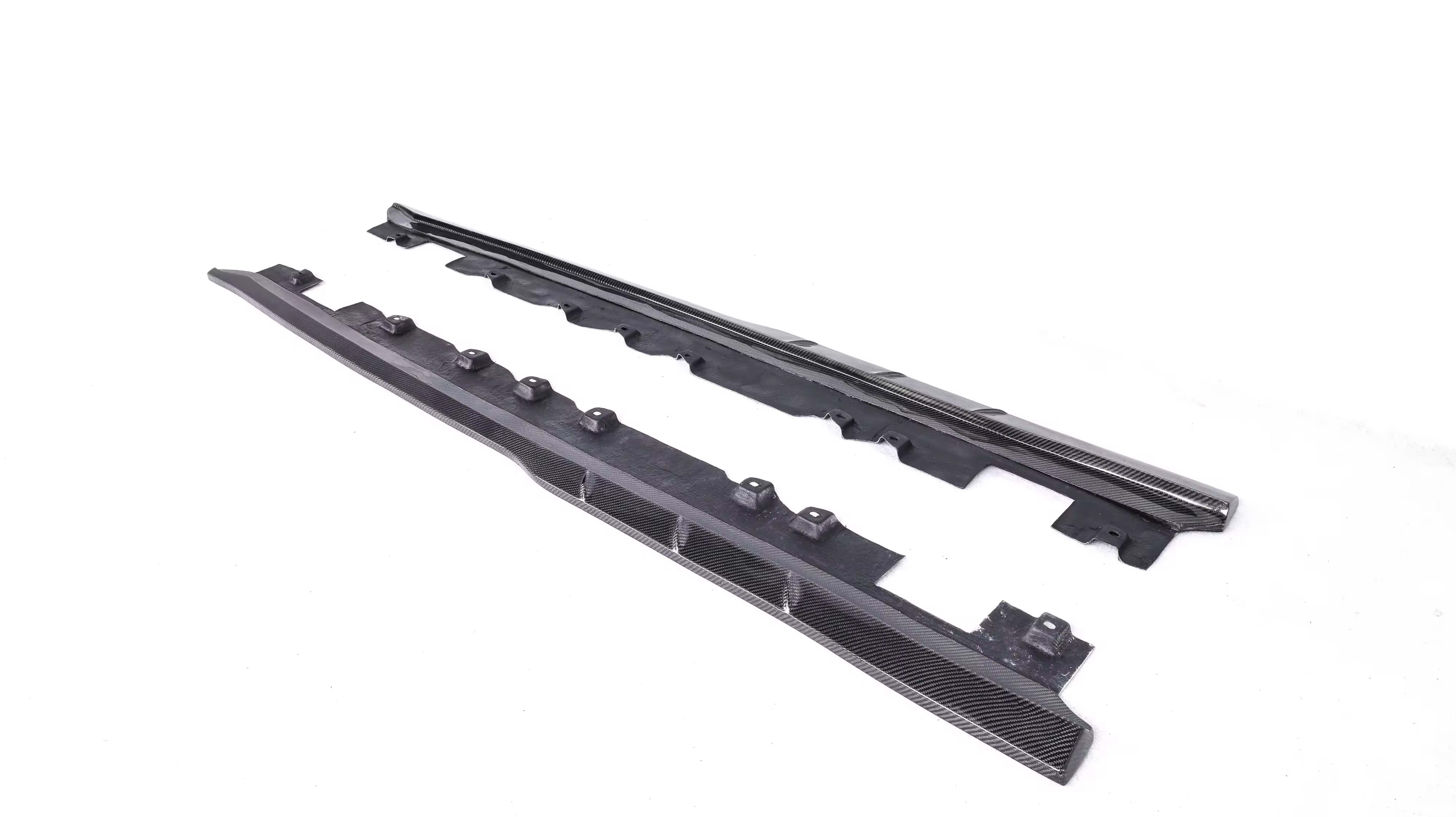 Carbon Fiber TCI Side Skirt extension Set - Toyota Supra A90