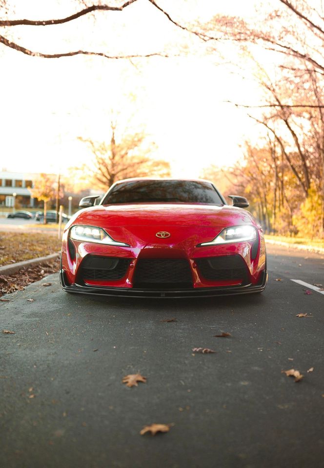 M Style Carbon Fiber Front Lip - Toyota A90 Supra MK5