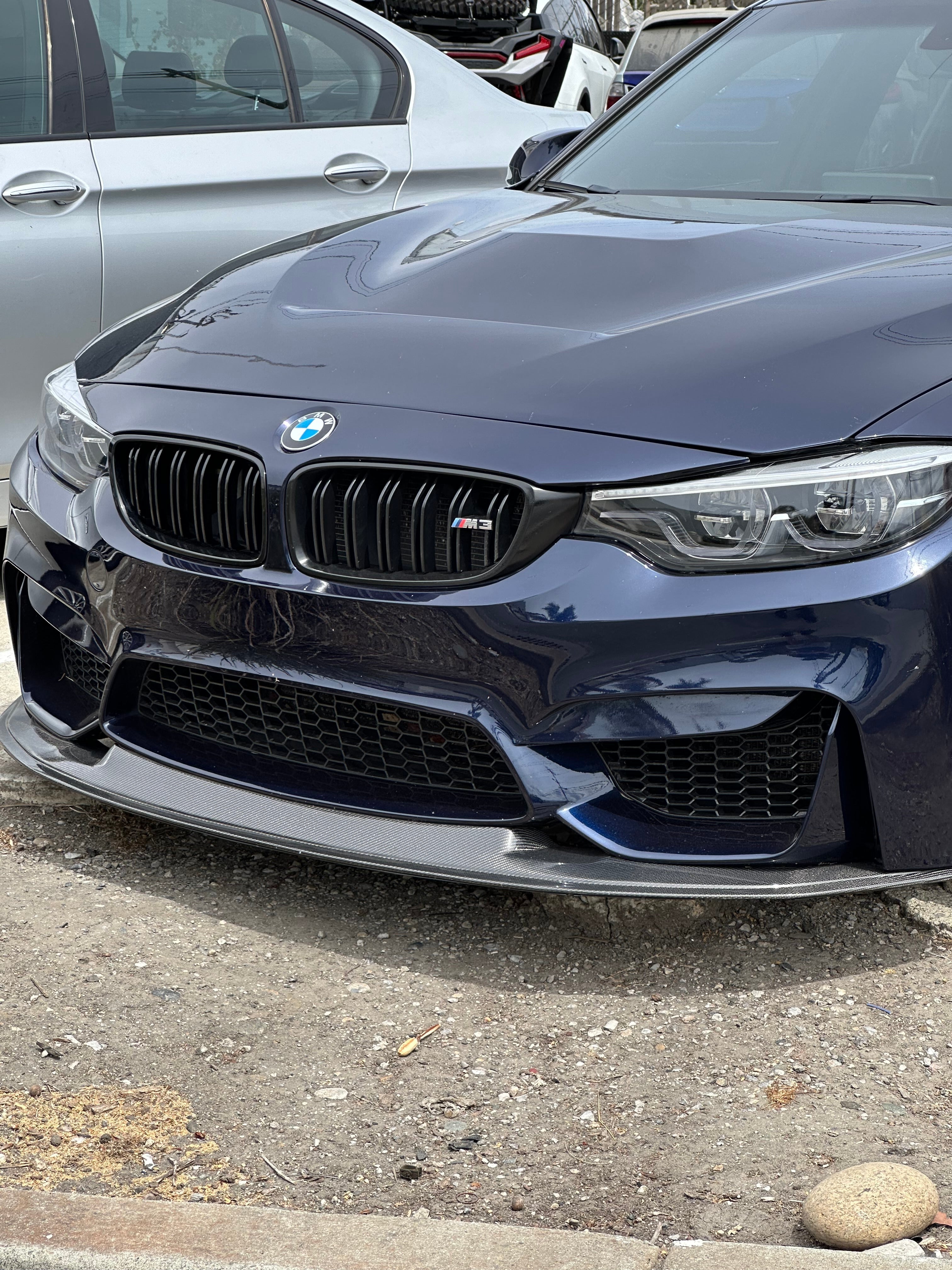 J Style Carbon Fiber Front Lip - BMW F80 M3 / F82 & F83 M4