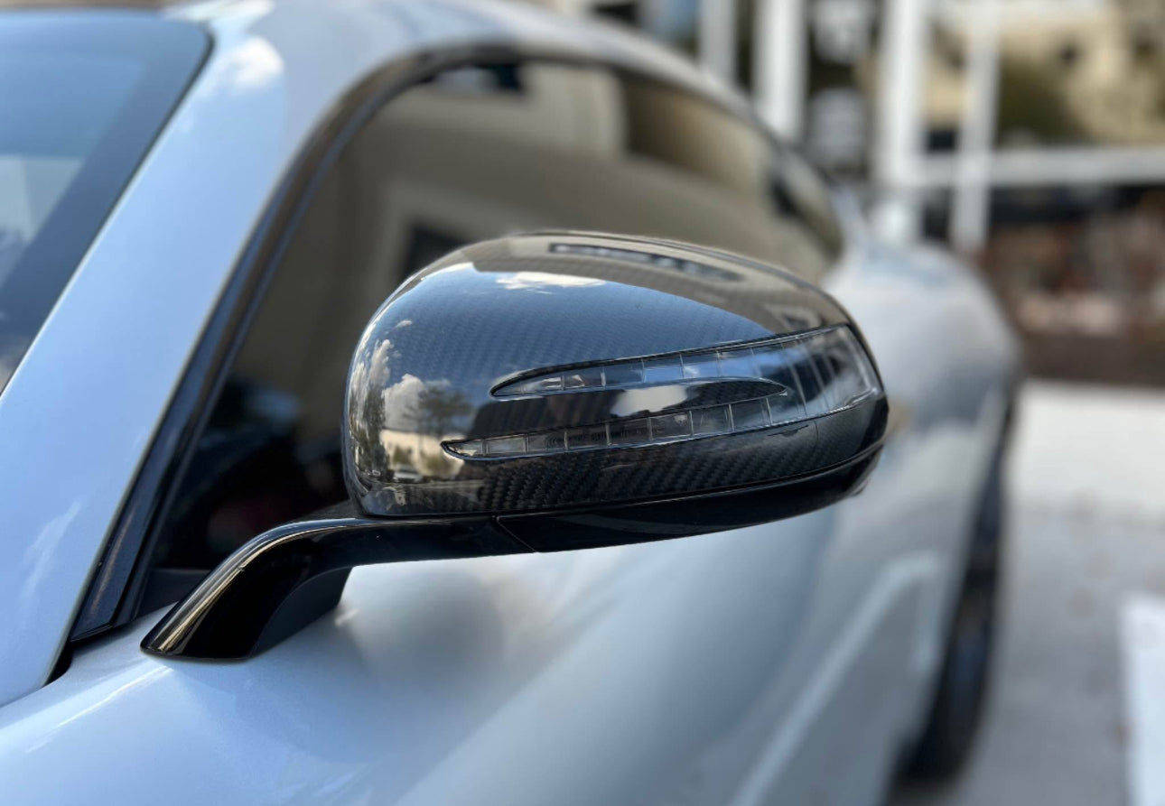 Dry Carbon Fiber Mirror Caps - Mercedes AMG GT/GTS/GTC/GTR C190