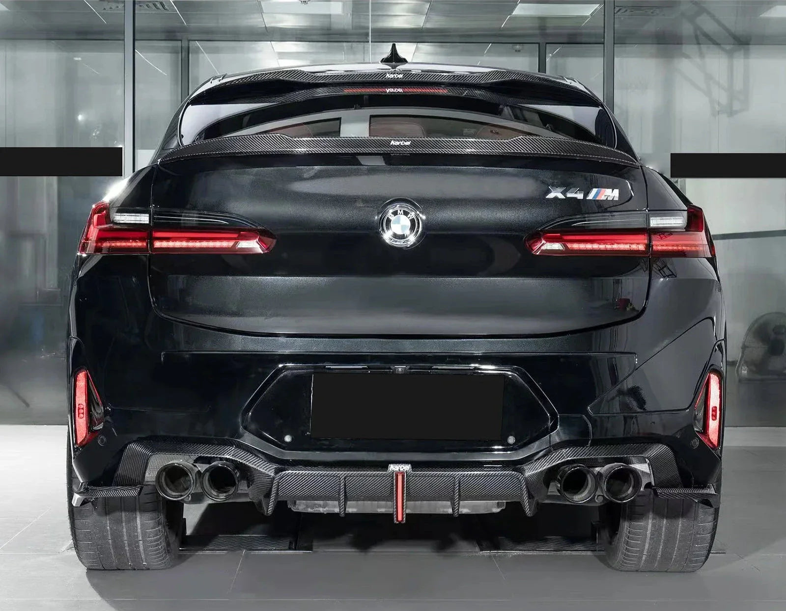 Carbon Fiber Rear Diffuser w/ LED - BMW X3M F97 X4M F98