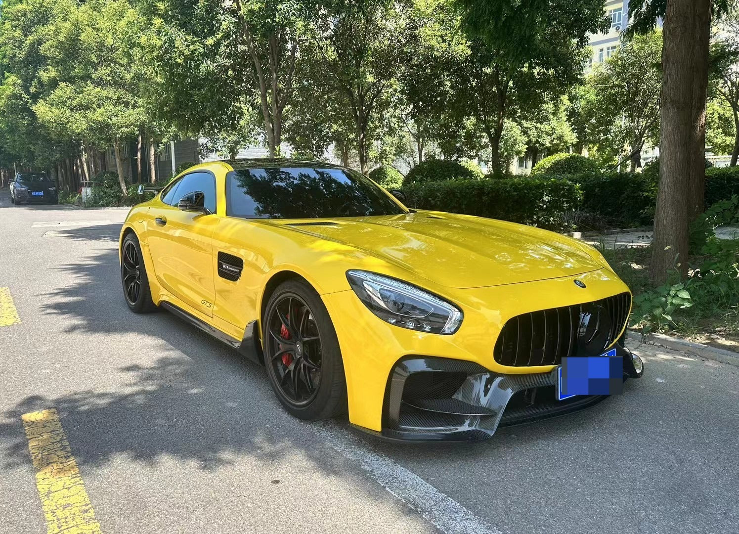 IMP Performance Style Carbon Fiber Front Bumper- 2017-2021 Mercedes Benz AMG GT GTS GTC