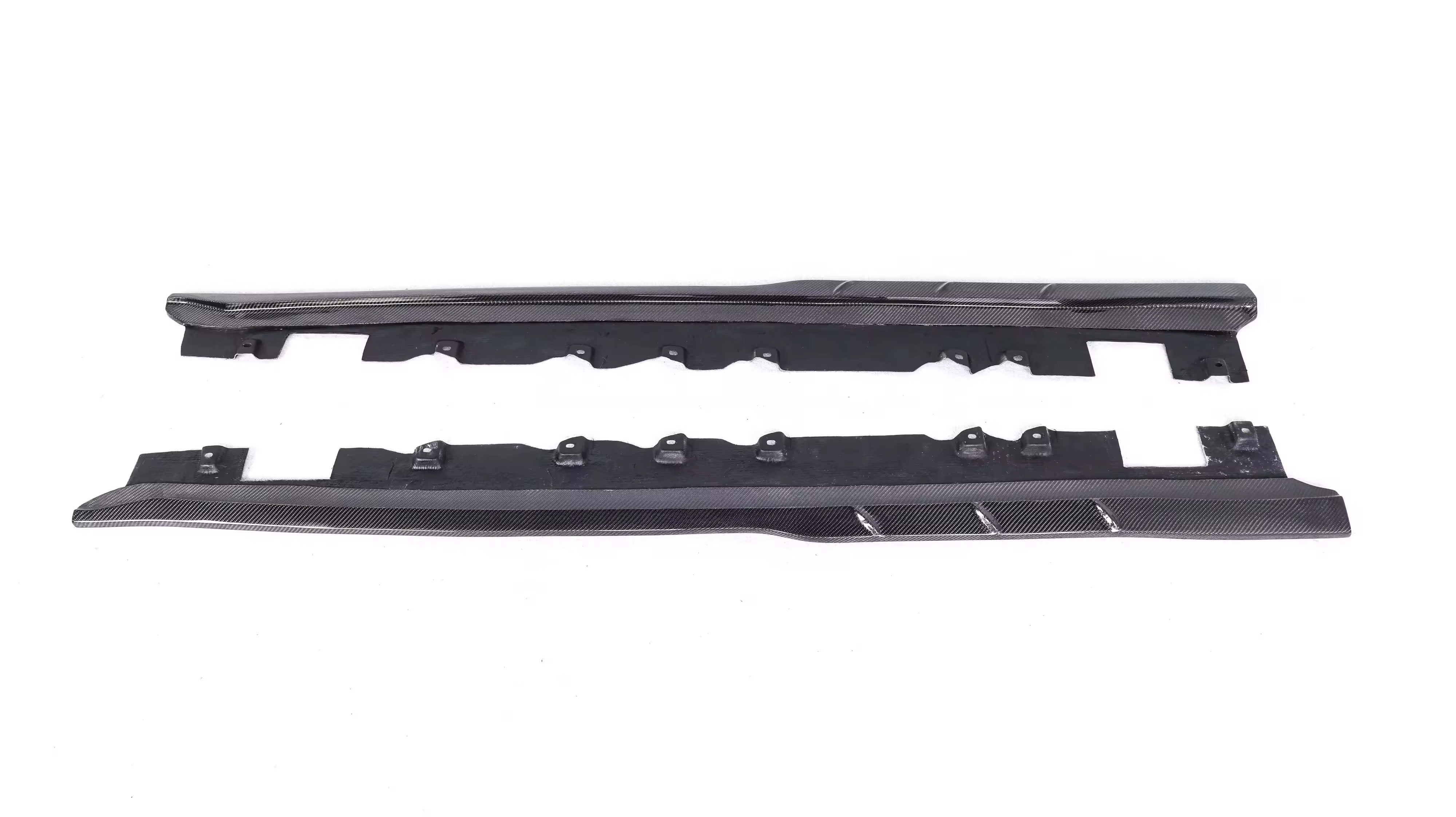 Carbon Fiber TCI Side Skirt extension Set - Toyota Supra A90