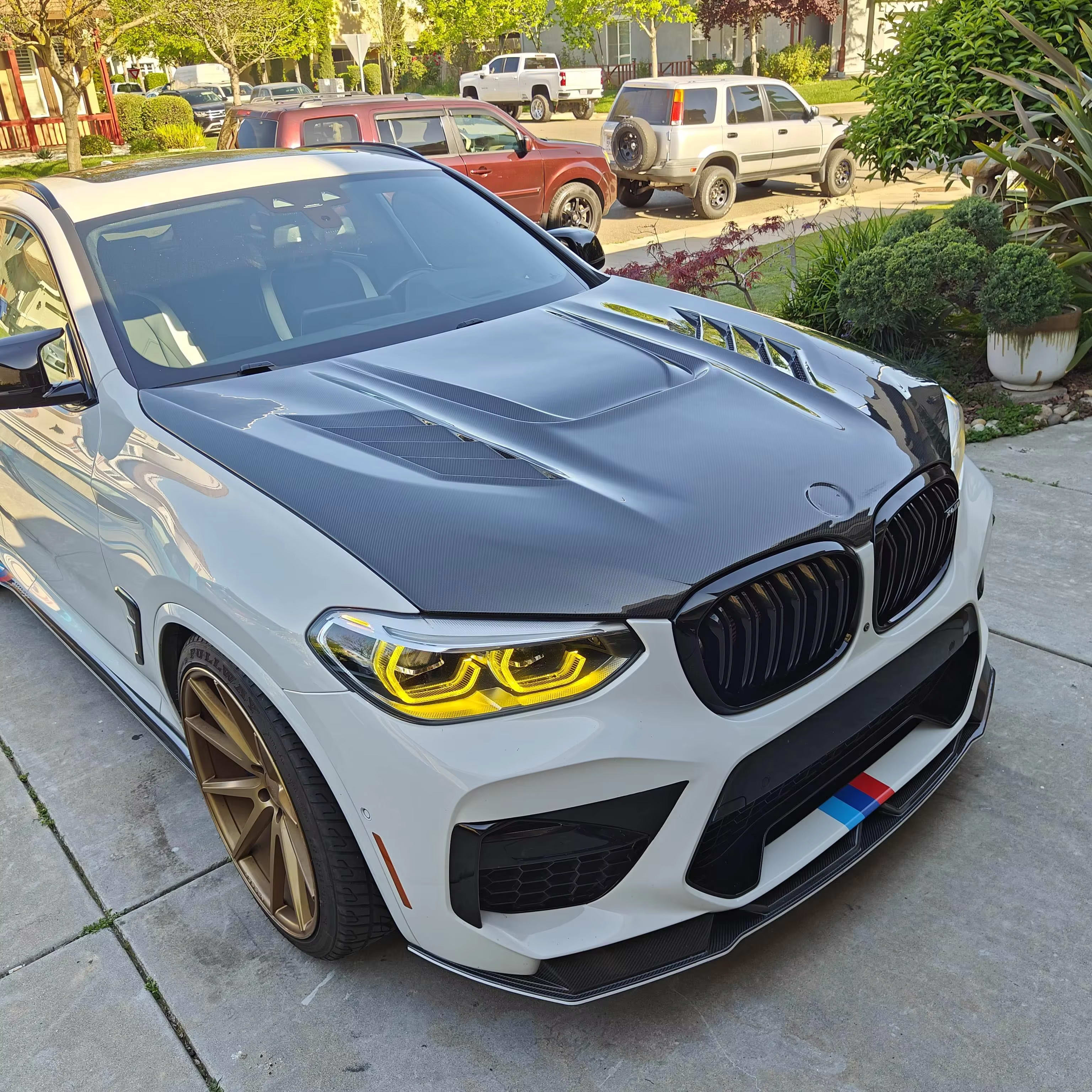 Carbon Fiber Vented Front Engine Hood - BMW X4M F98 X3M F97 G01 G02 G08