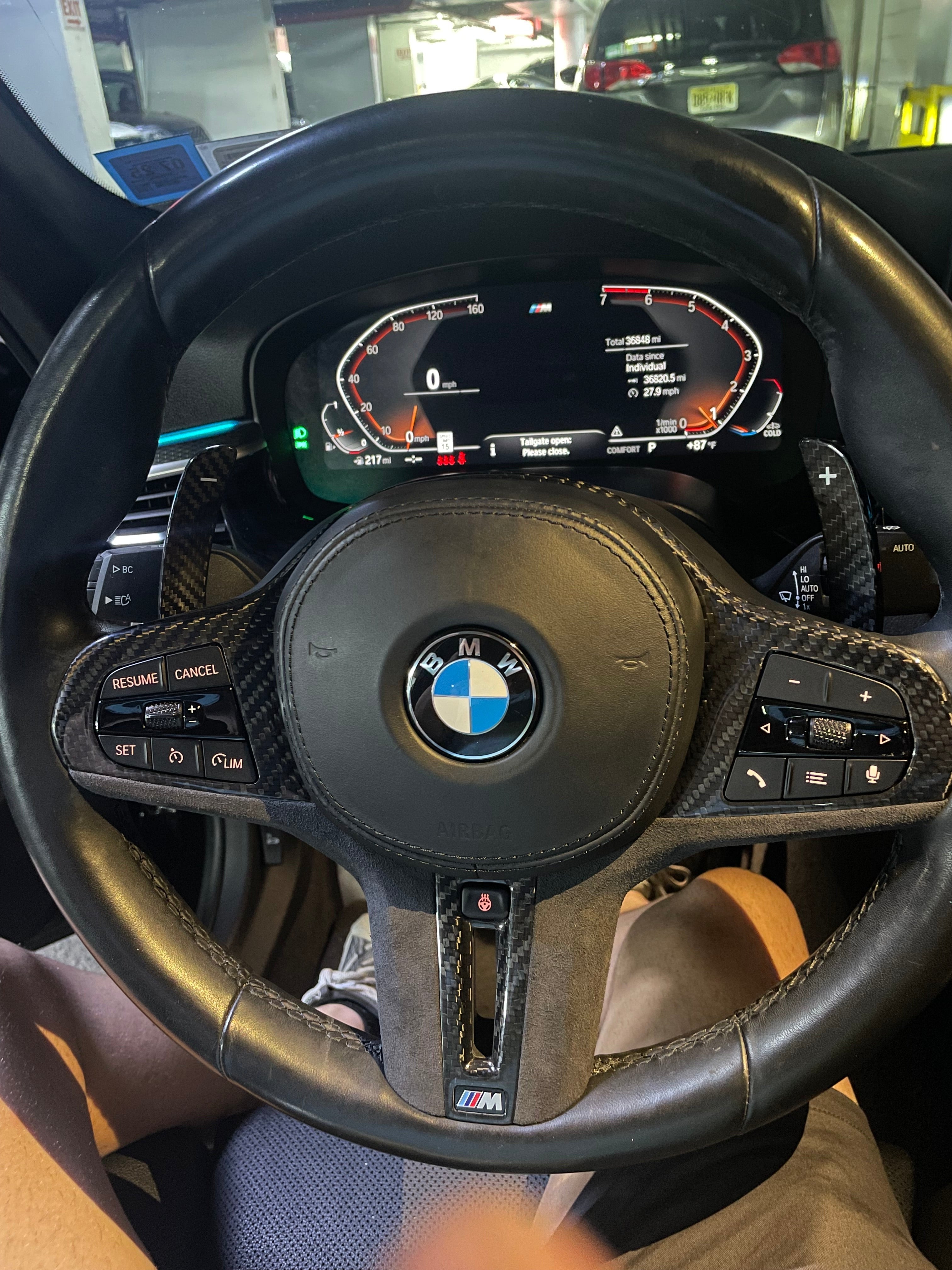 Carbon Fiber Steering Wheel Trim - BMW G80 & G81 M3 /G82 & G83 M4 / G87 M2 G Chassis