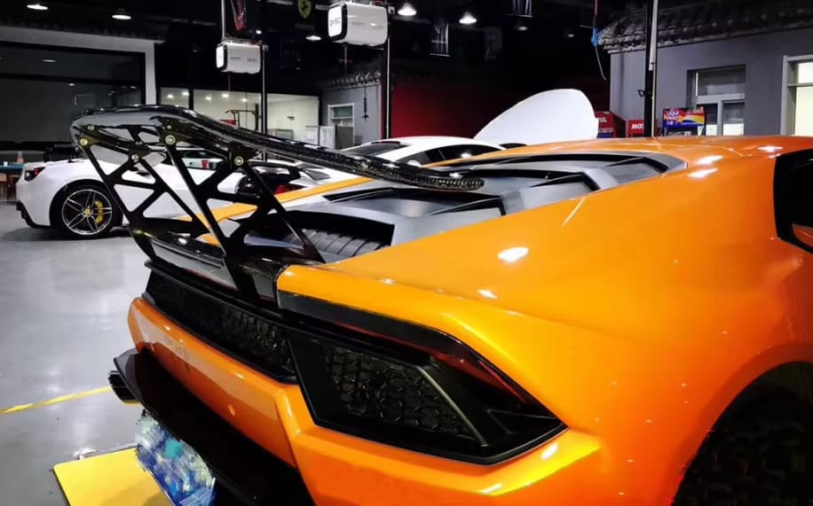 Carbon Fiber DMC Style Rear Wing w/ base - Lamborghini Huracan LP580 LP610