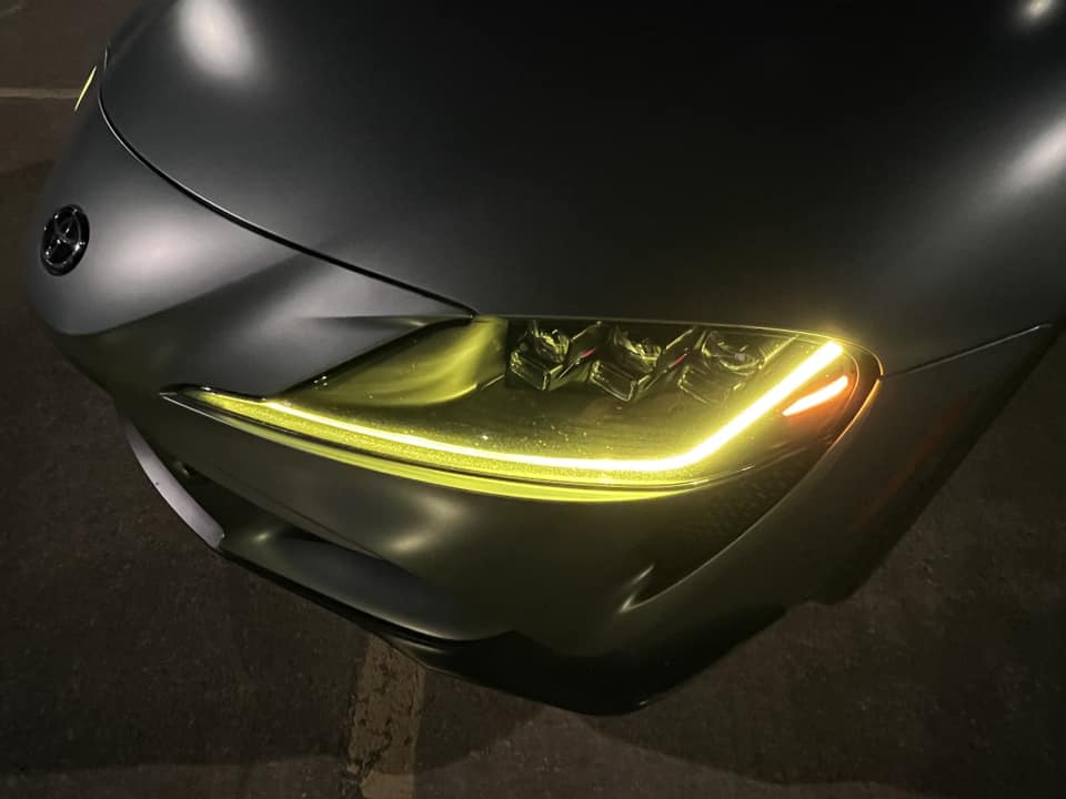 Yellow Headlight DRL Module - Toyota Supra A90/A91