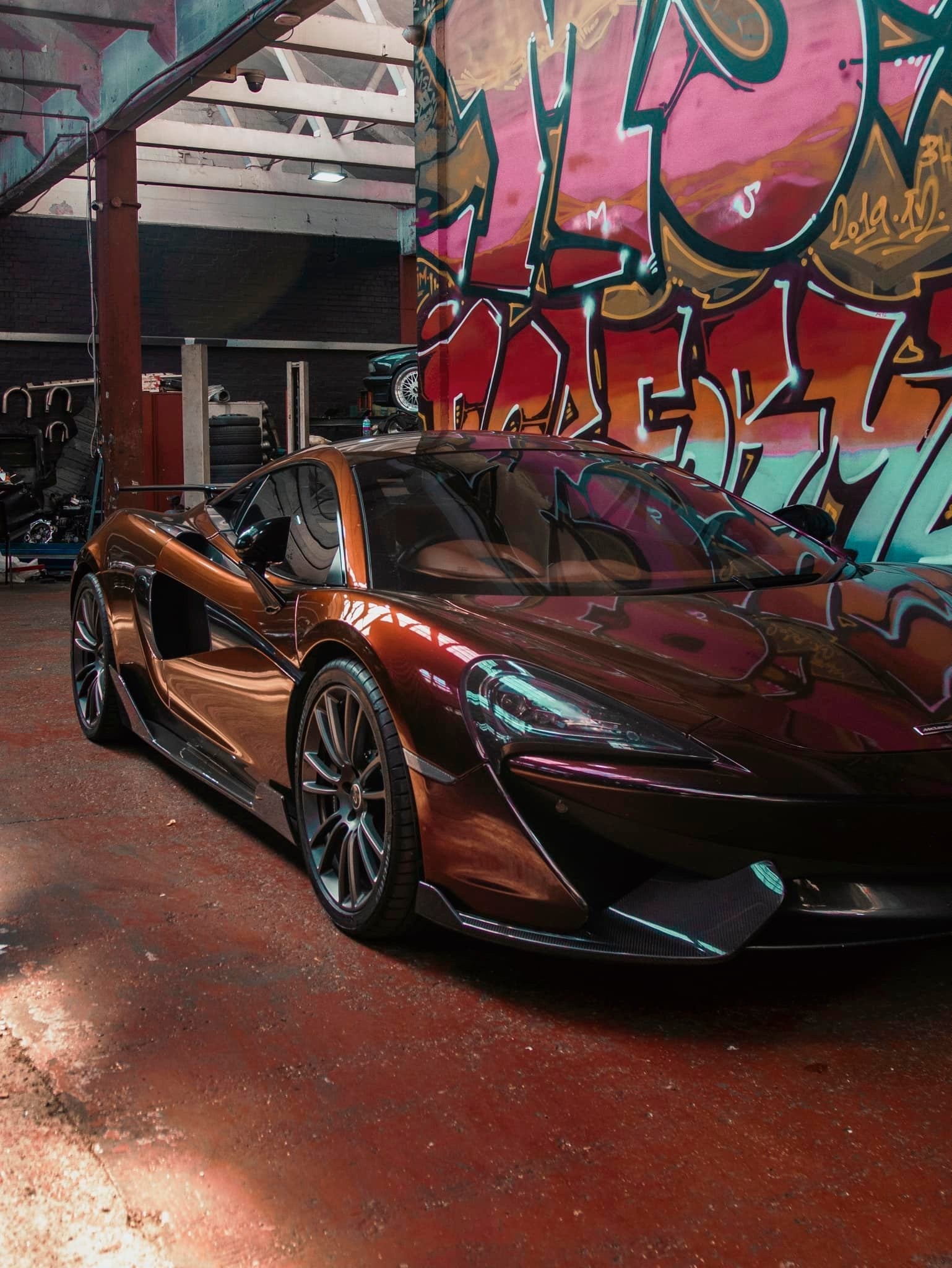 Dry Carbon Fiber Front Bumper Splitter - McLaren 570S GT