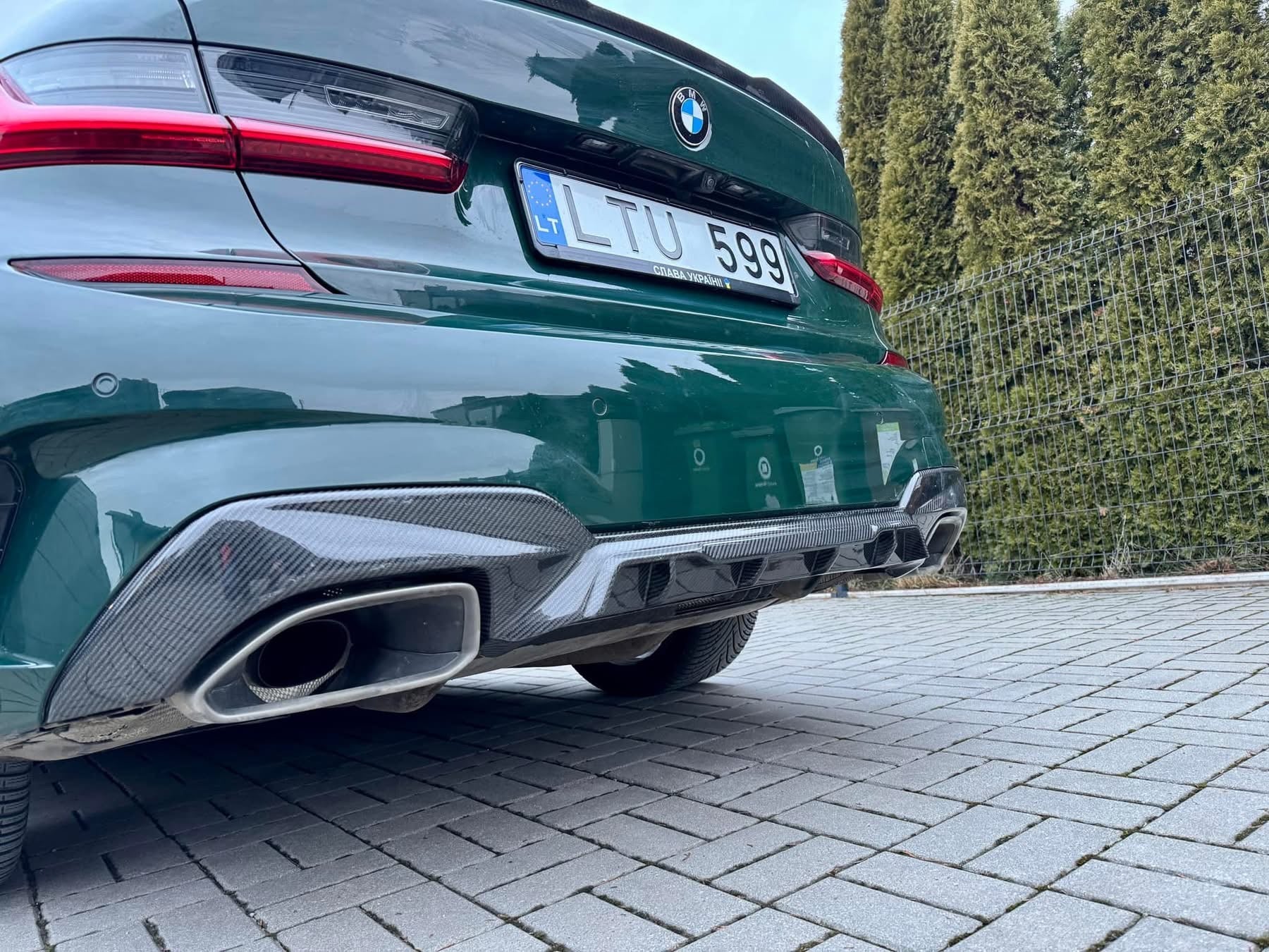 M Performance style Carbon Fiber Rear Diffuser - BMW G20 / G28 3 Series