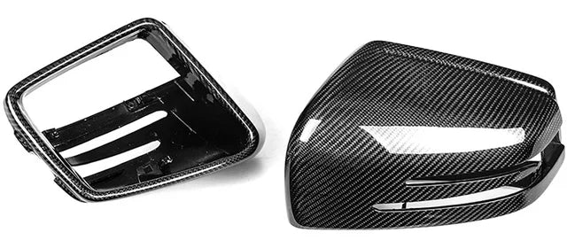 Carbon fiber Mirror Caps Replacement -Carbon Fiber Mirror Cap Set - Mercedes Benz W463 G Class, W166 GLE Class, & X166 GLS Class