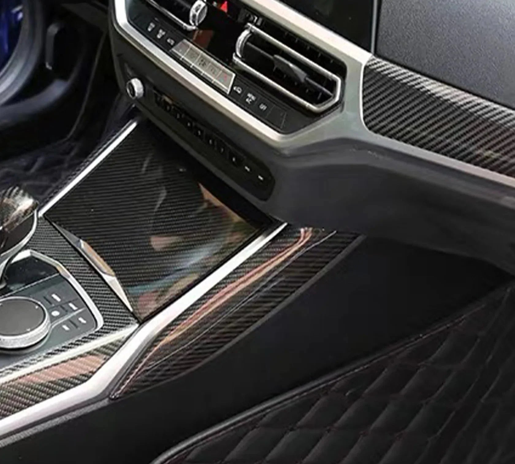 Carbon Fiber Center console Side Trim - BMW G80 G81 G82 G83 G87 G20 G22