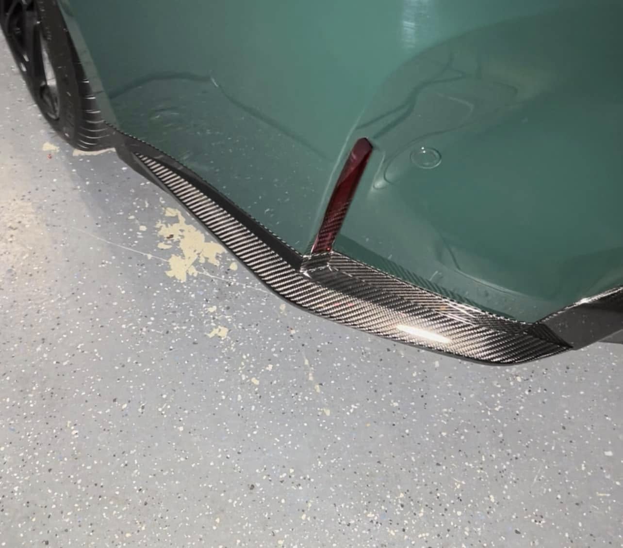 OEM Style Carbon Fiber Rear Corner Canard - BMW G80 M3