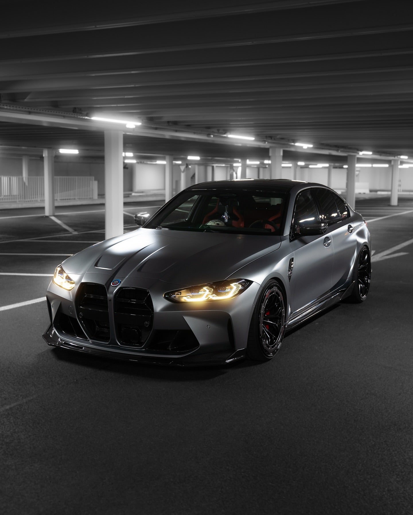 V Style Carbon Fiber Front Lip - BMW G80 M3 & G82 / G83 M4