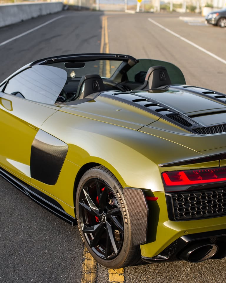 Carbon Fiber Rear Canard Winglet - Audi R8 V10+