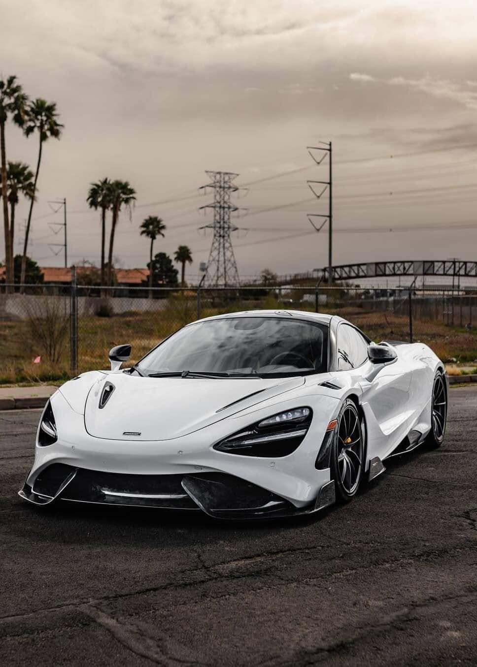 McLaren 720s To 765LT Style FRP Front Bumper With Carbon Fiber Front Lip