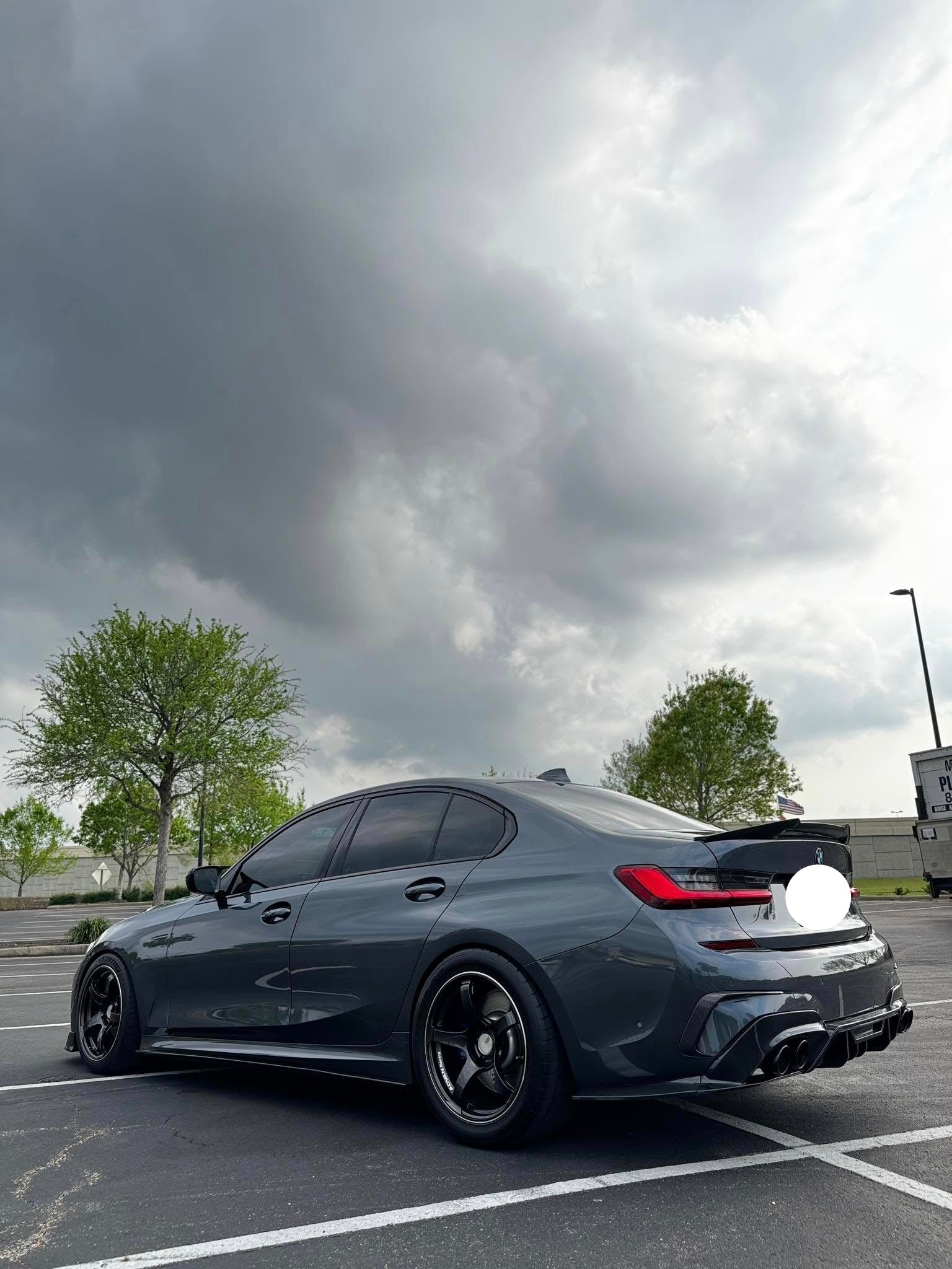 Carbon Fiber Rear Bumper Trim - BMW 3 Series G20 G28 M-SPORT 2019-2022
