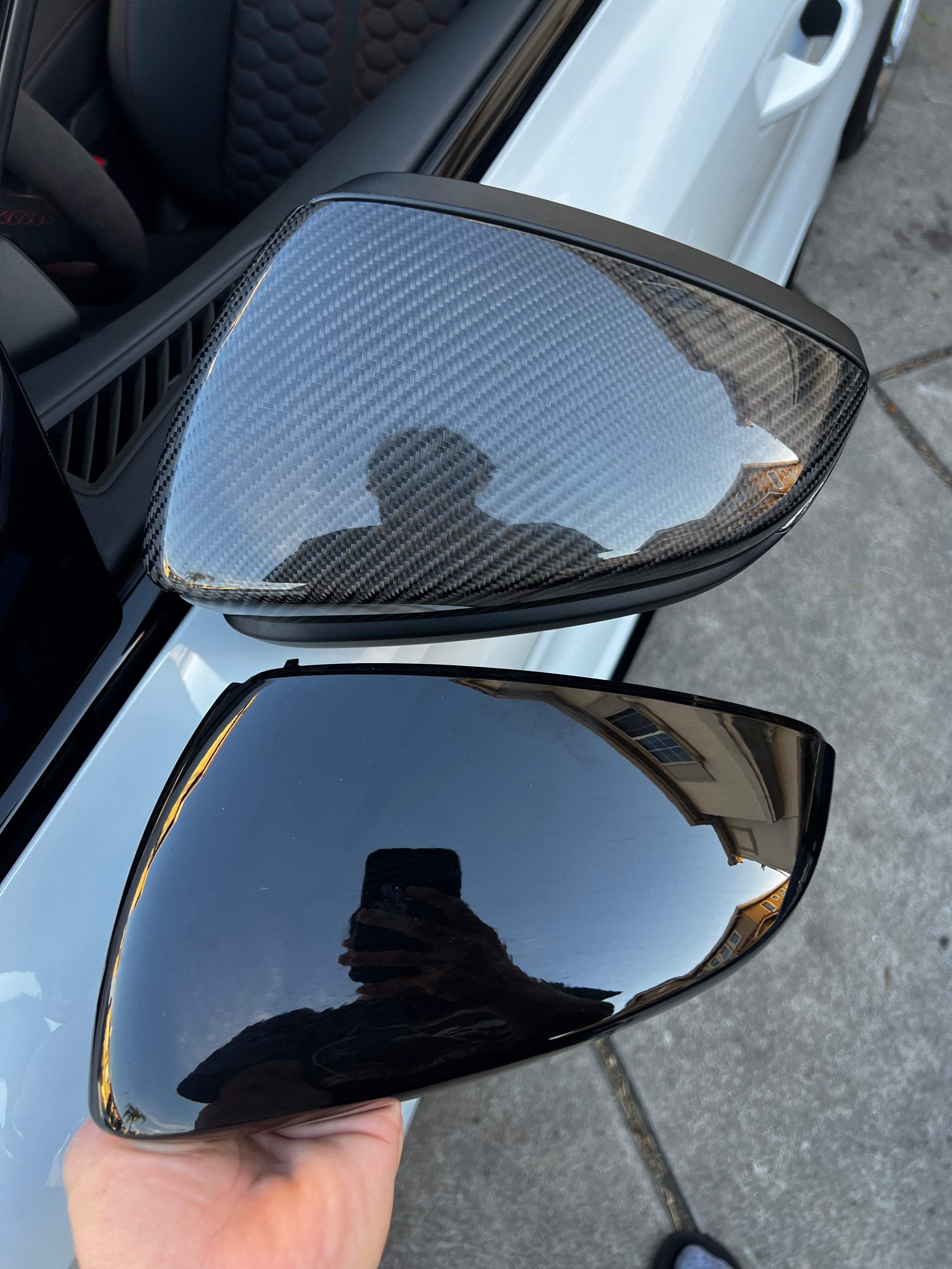 Audi A3/S3/RS3 8Y Carbon Fiber Mirror Caps 2022-2024