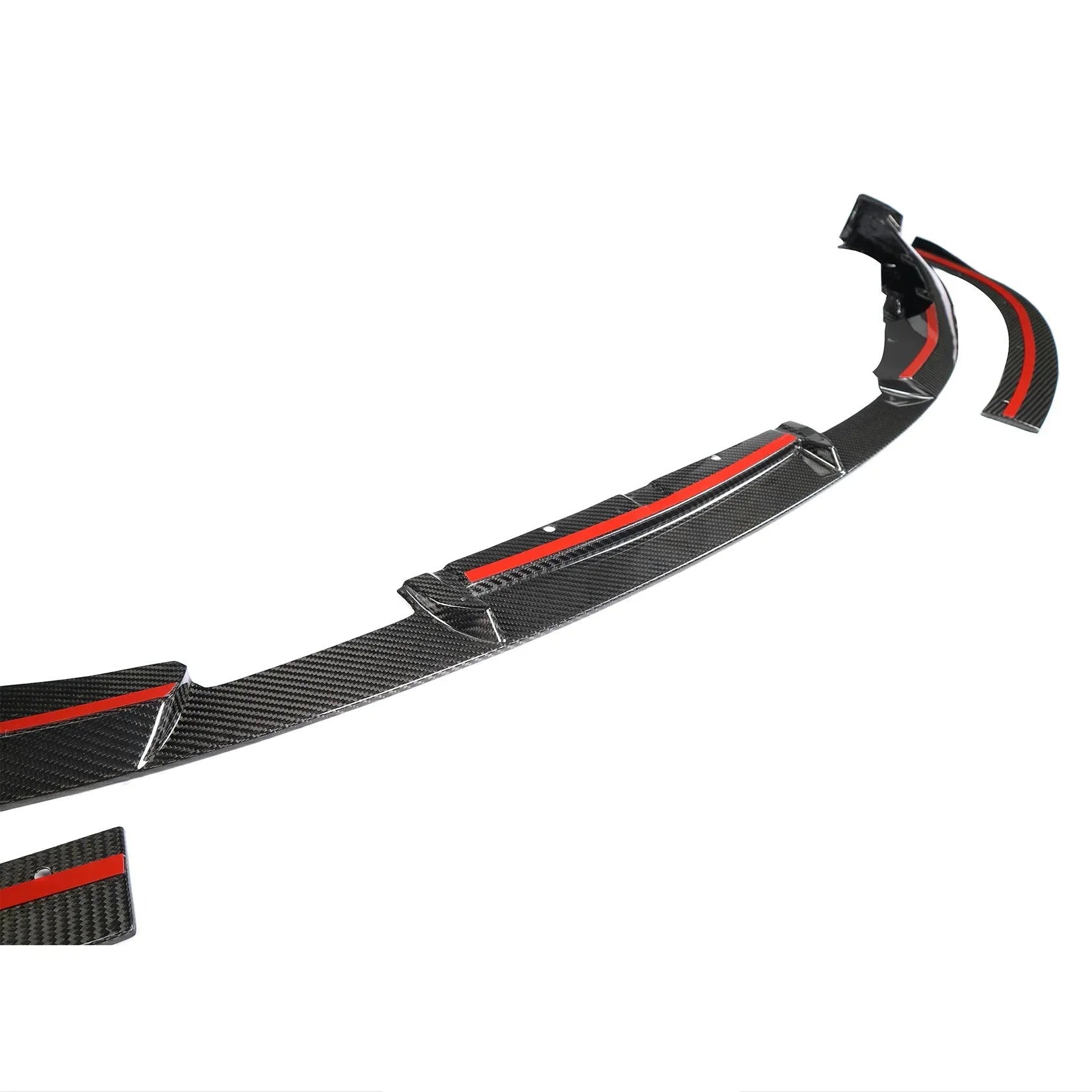 3D Style Dry Carbon Fiber Front Lip w/ Installed by OEM Mounting points - BMW G80 M3 & G82 / G83 M4