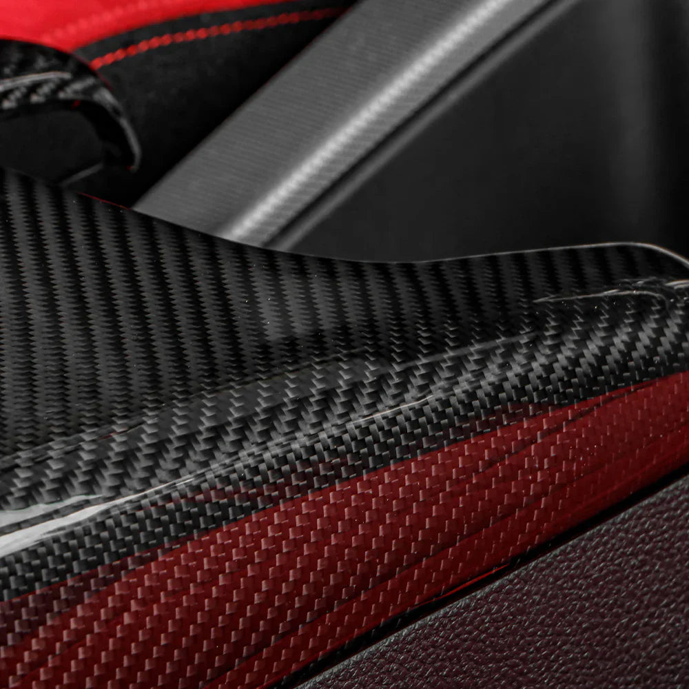 Carbon Fiber Armrest Box Panel Cover - Honda Civic Typer FL5 2023+