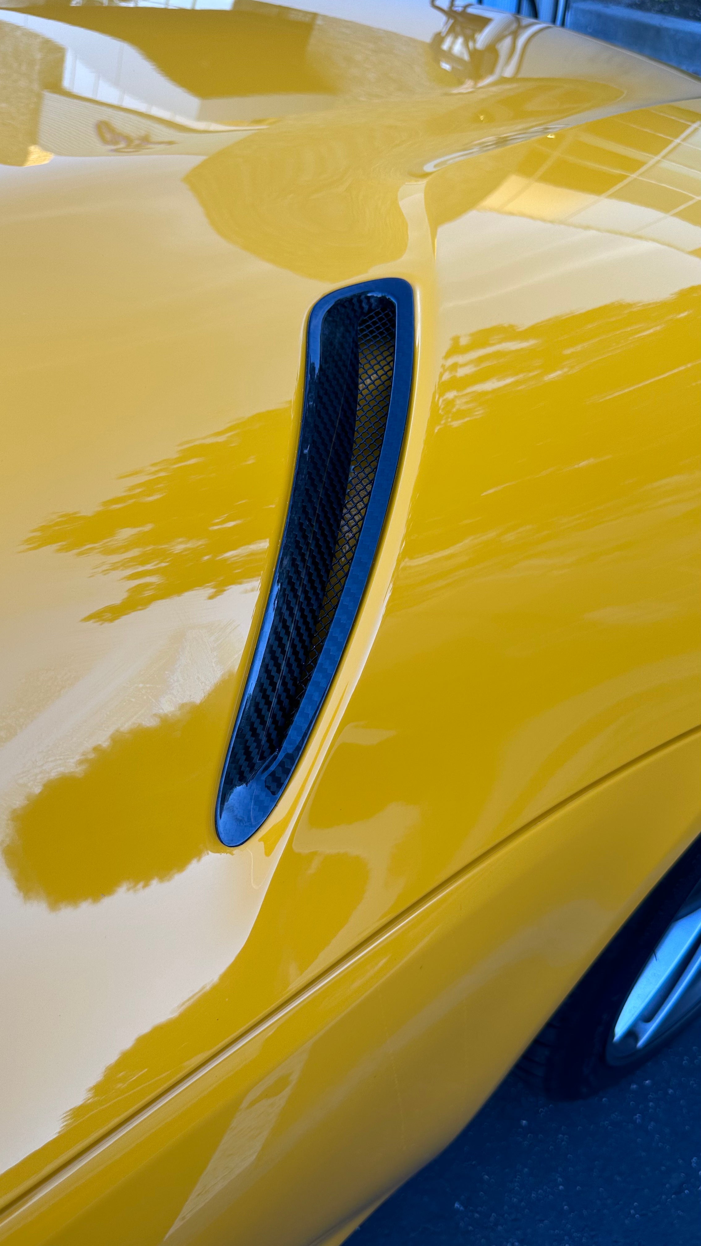 Carbon Fiber Hood Vent Scoop Trims - Toyota A90 Supra