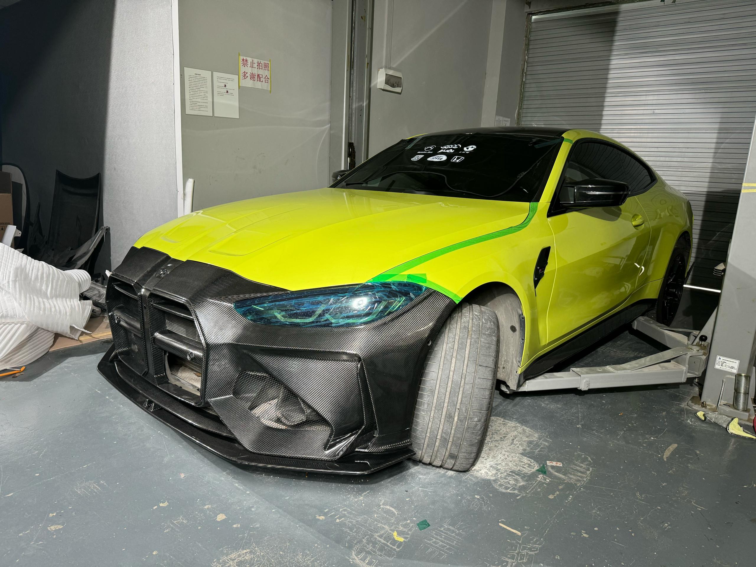 Carbon Fiber AD Style Front Bumper With Front Lip - BMW G80 M3/G82/G83 M4