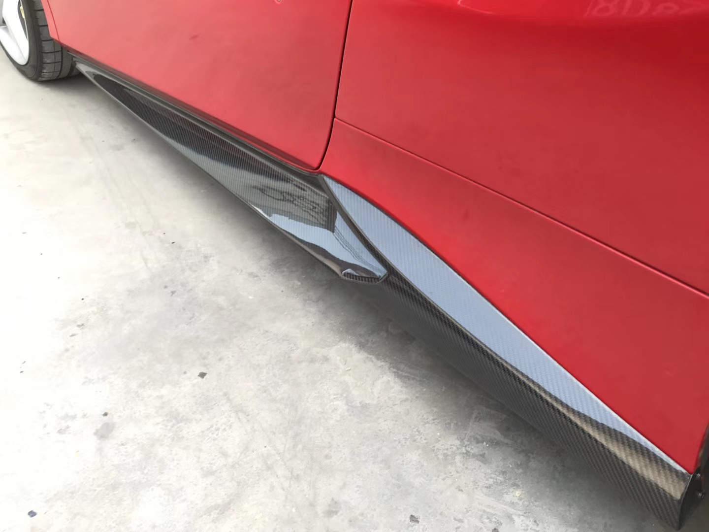 Ferrari 488 Carbon Fiber Side Skirts