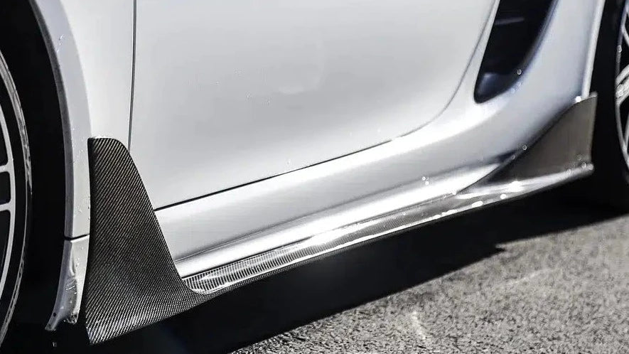 Porsche 718 Cayman/Boxster Carbon Fiber Side Skirts (2016-2023)