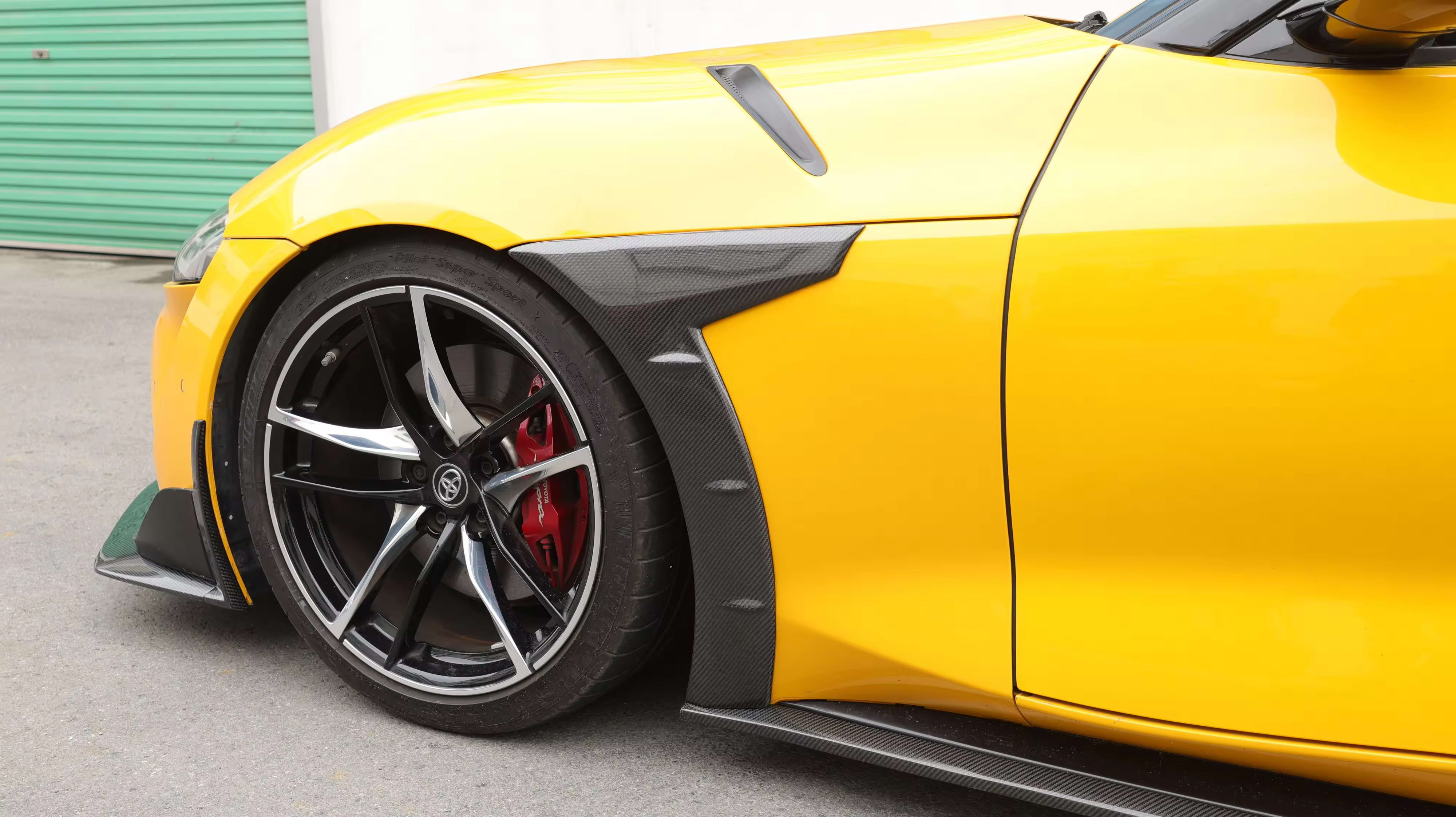 Carbon Fiber TCI Front + Rear Fender Trim - Toyota GR Supra A90 MK5 (2020–2025)