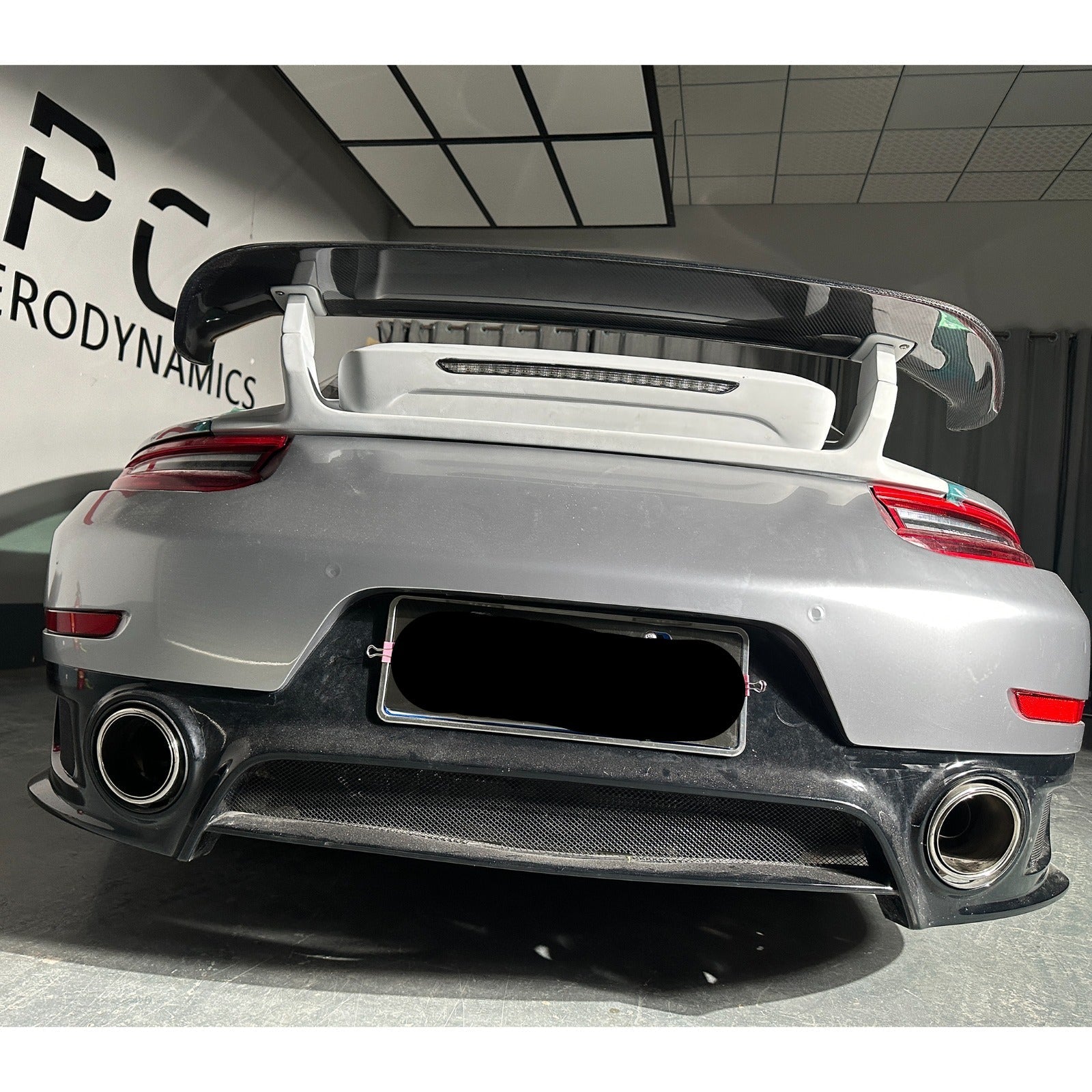 Prepreg Carbon Fiber T Style Wing W/ base- Porsche 911 991.2 2012-2018