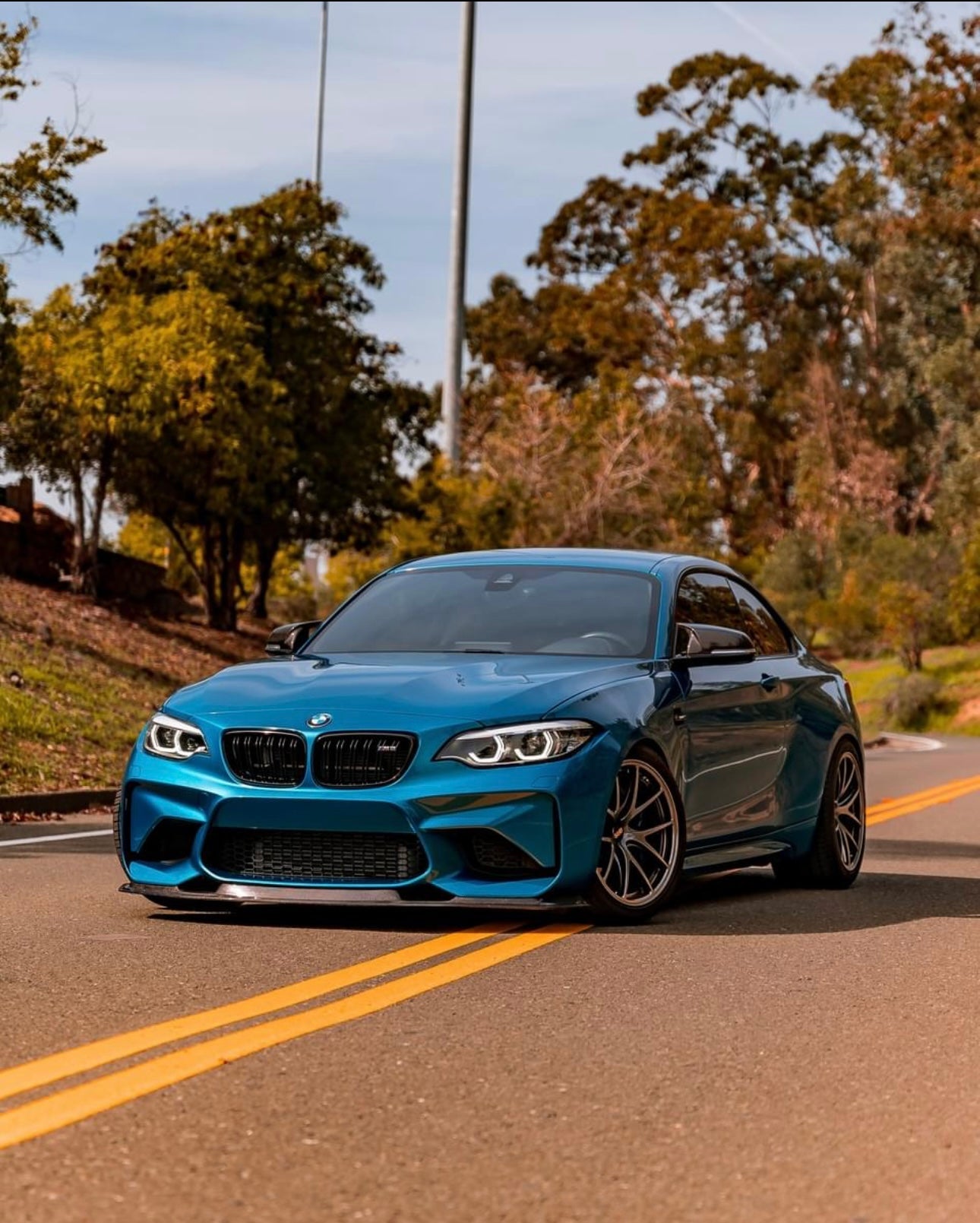 M Style Carbon Fiber Front Lip - BMW F87 M2