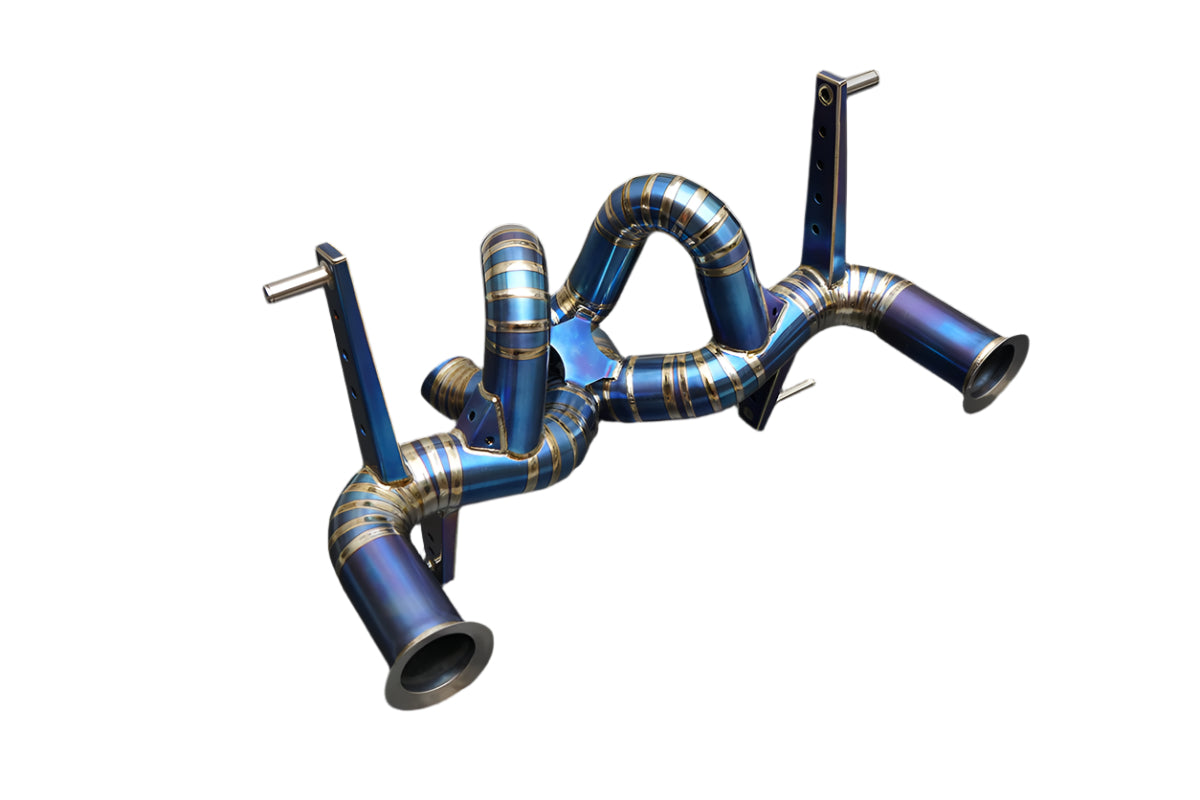 Titanium Straight Pipe Exhaust System - Lamborghini Aventador S LP740-4 6.5L V12 2016-2021