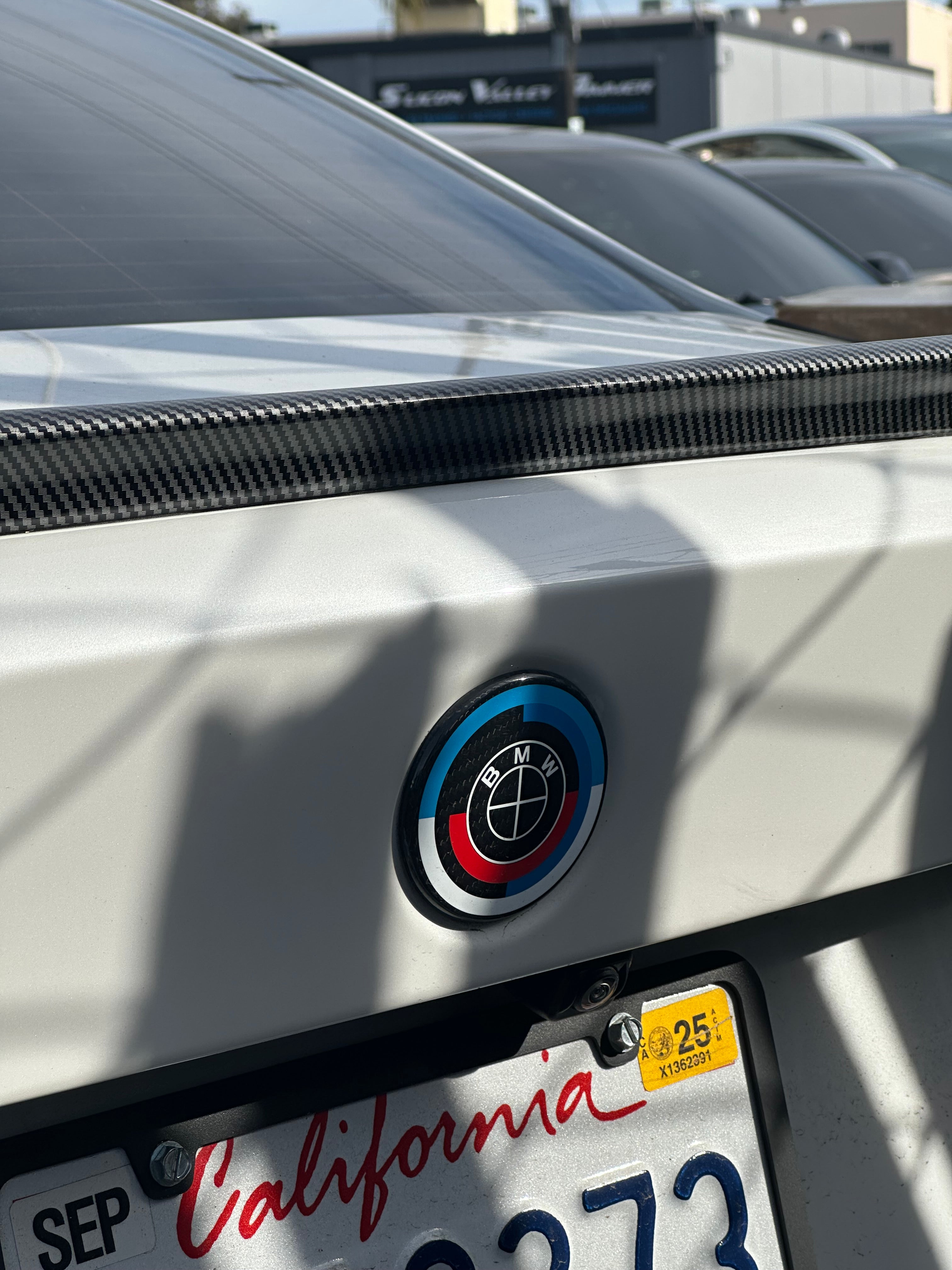 Carbon Fiber 50th Years M Heritage Emblem Roundel Cover & Hub Cap Replacement (7 Piece)- BMW Roundel