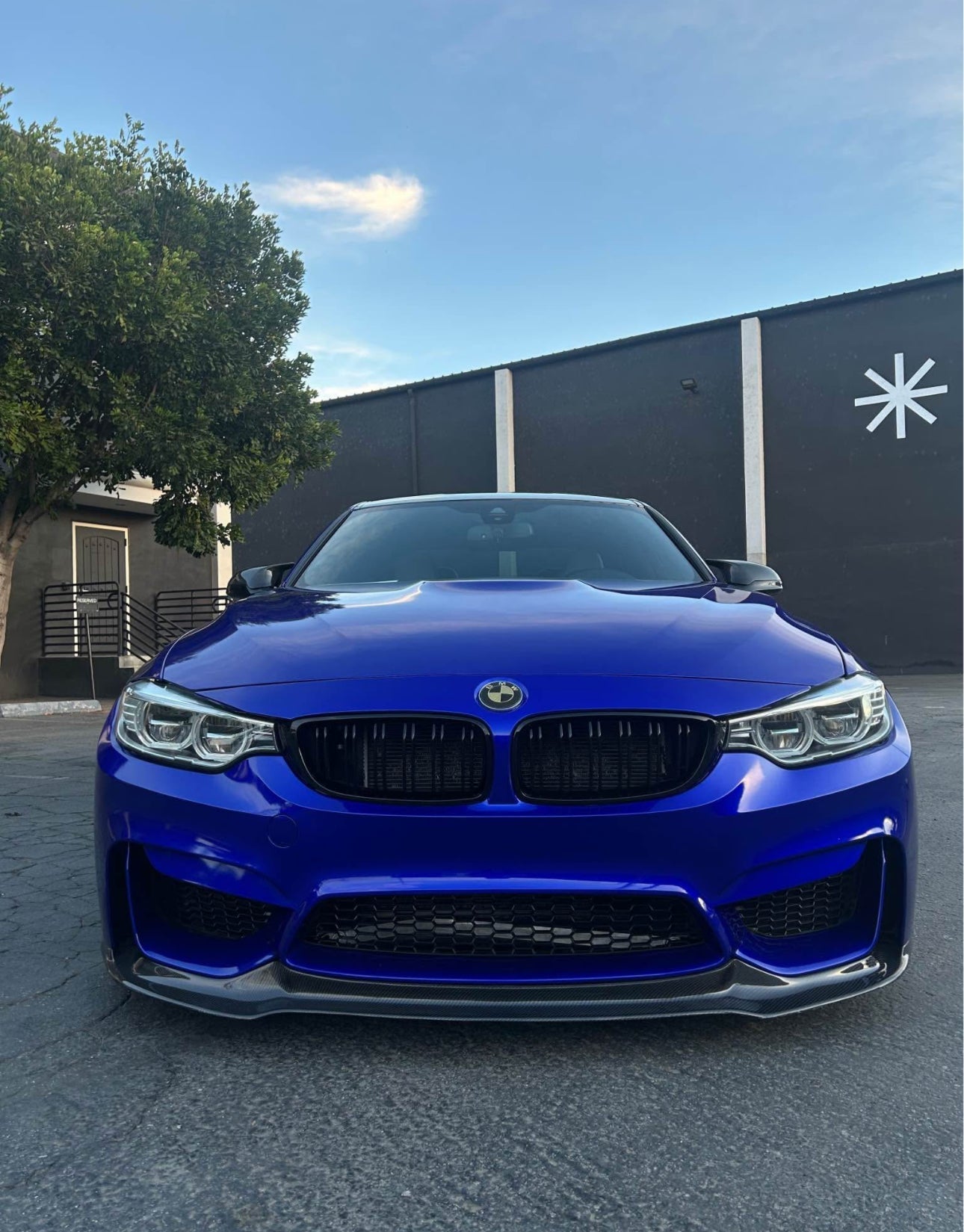 V Style Carbon Fiber Front Lip - BMW F80 M3 & F82 / F83 M4