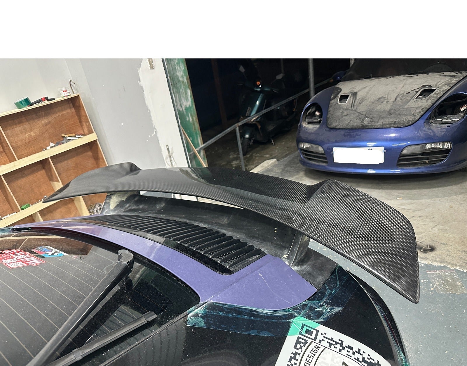 Prepreg Carbon Fiber Rear Wing W/ FRP Base - Porsche 911 992 2019+