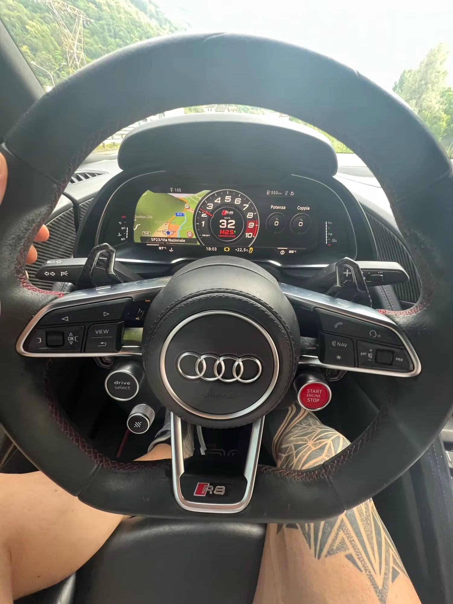 Carbon Fiber Steering Wheel Paddle Shifter - Audi R8 / RS6 / TTRS & RS3 2015-2020