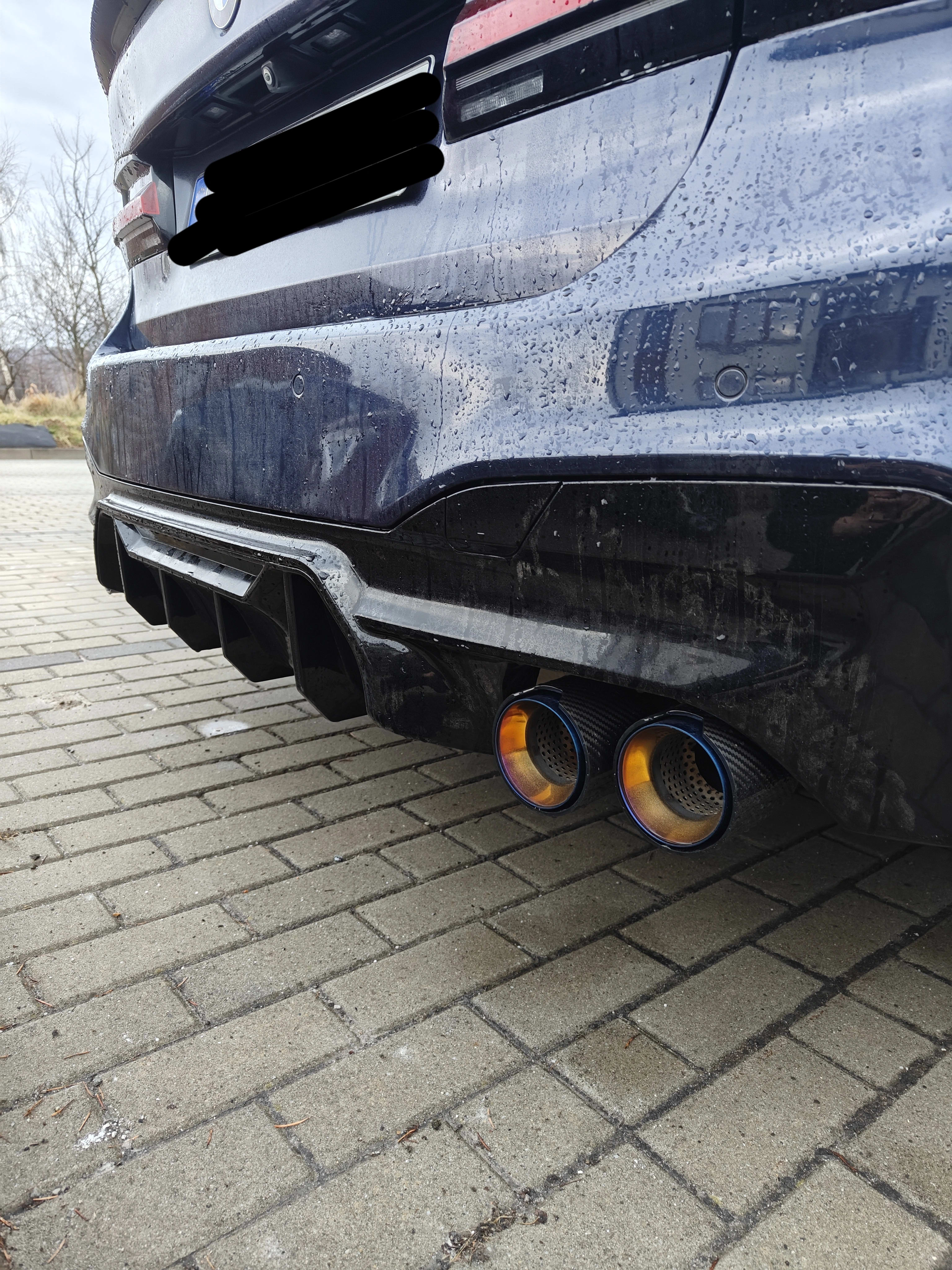 Carbon Fiber MP Dual Exhaust Tips - bmw G30 G38 525i 528i 530i