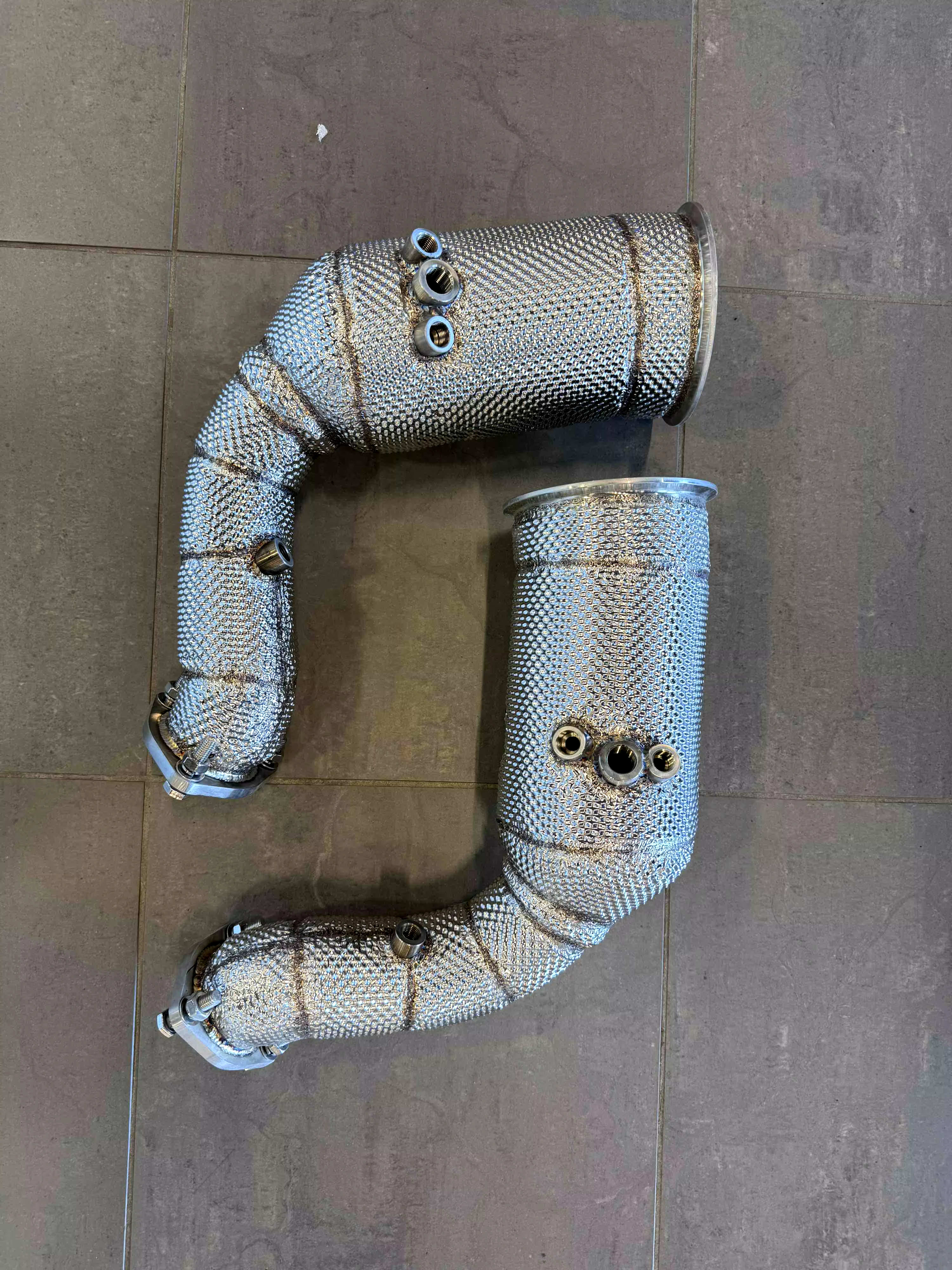 High Flow Catalytic Downpipes w/ heatsheild - Audi SQ8 RSQ8 4.0T