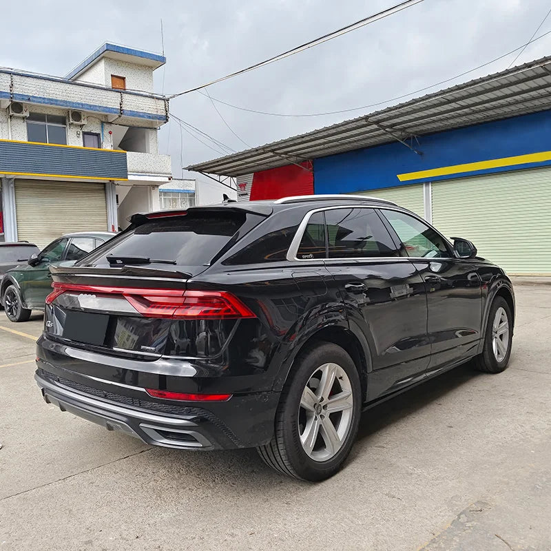 Carbon Fiber V Style Rear Mid Trunk Spoiler - Audi Q8 RSQ8 2019+