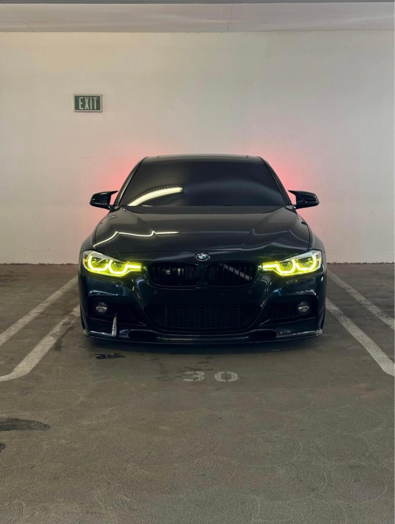 Carbon Fiber M Sport Front Bumper Lip for BMW F30 3 Series 2012-2019 V style